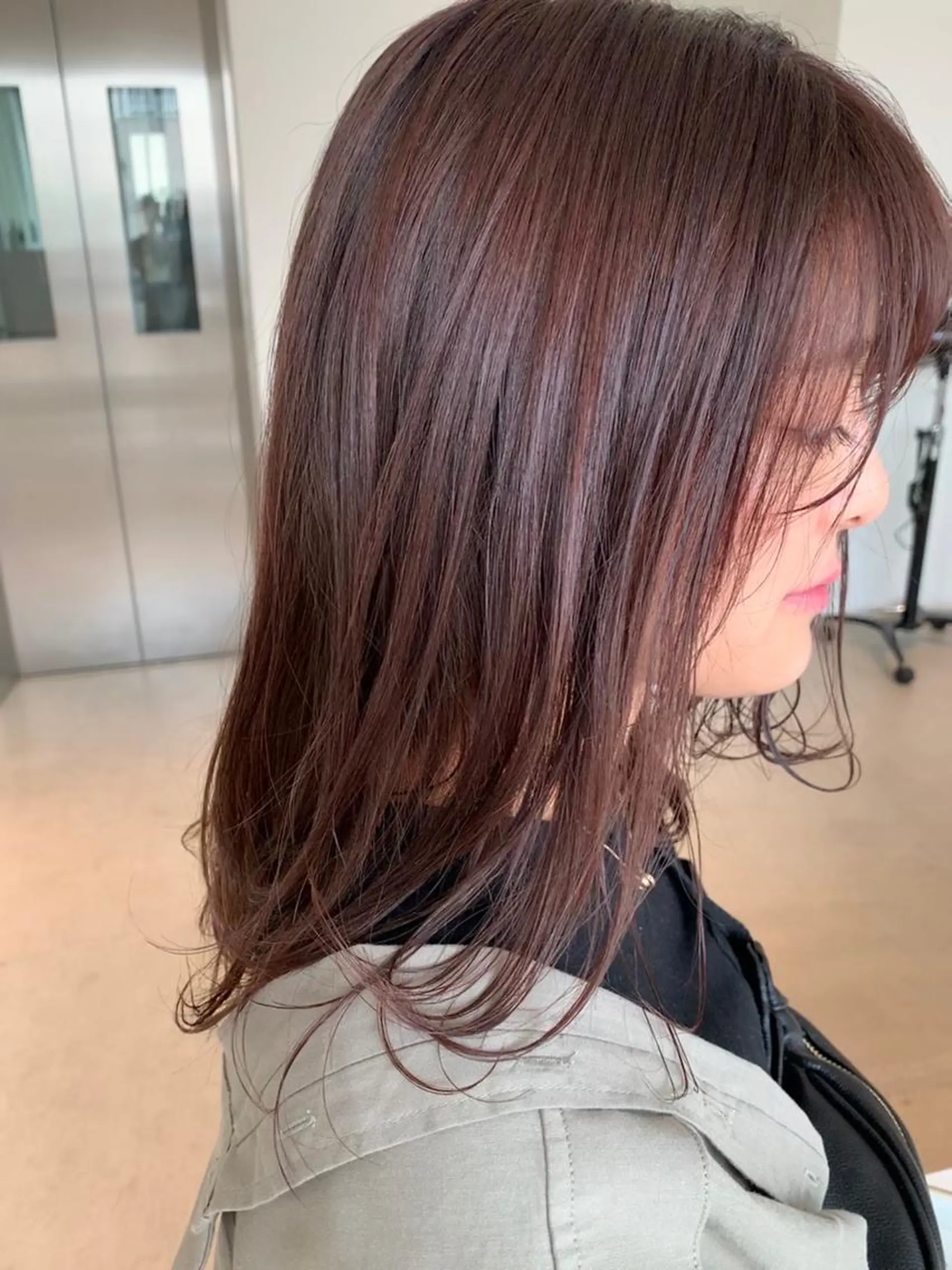 セミロング カット ヘアカラー トリートメント ANY／SUE 千葉パーマのヘアスタイル