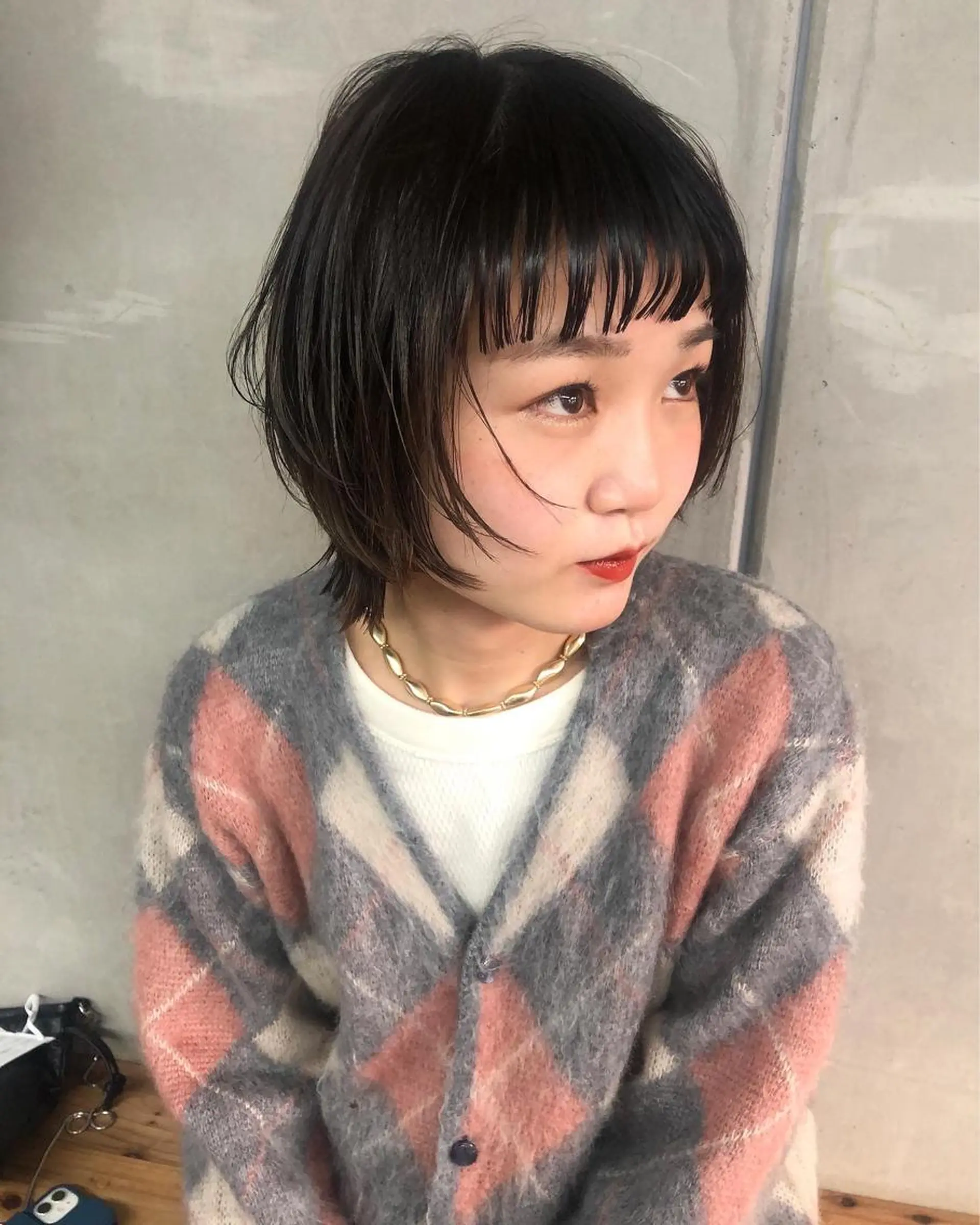 ショート カラー ヘアアレンジ BRUNTJET所属・MAEDA MADOKAのヘアスタイル