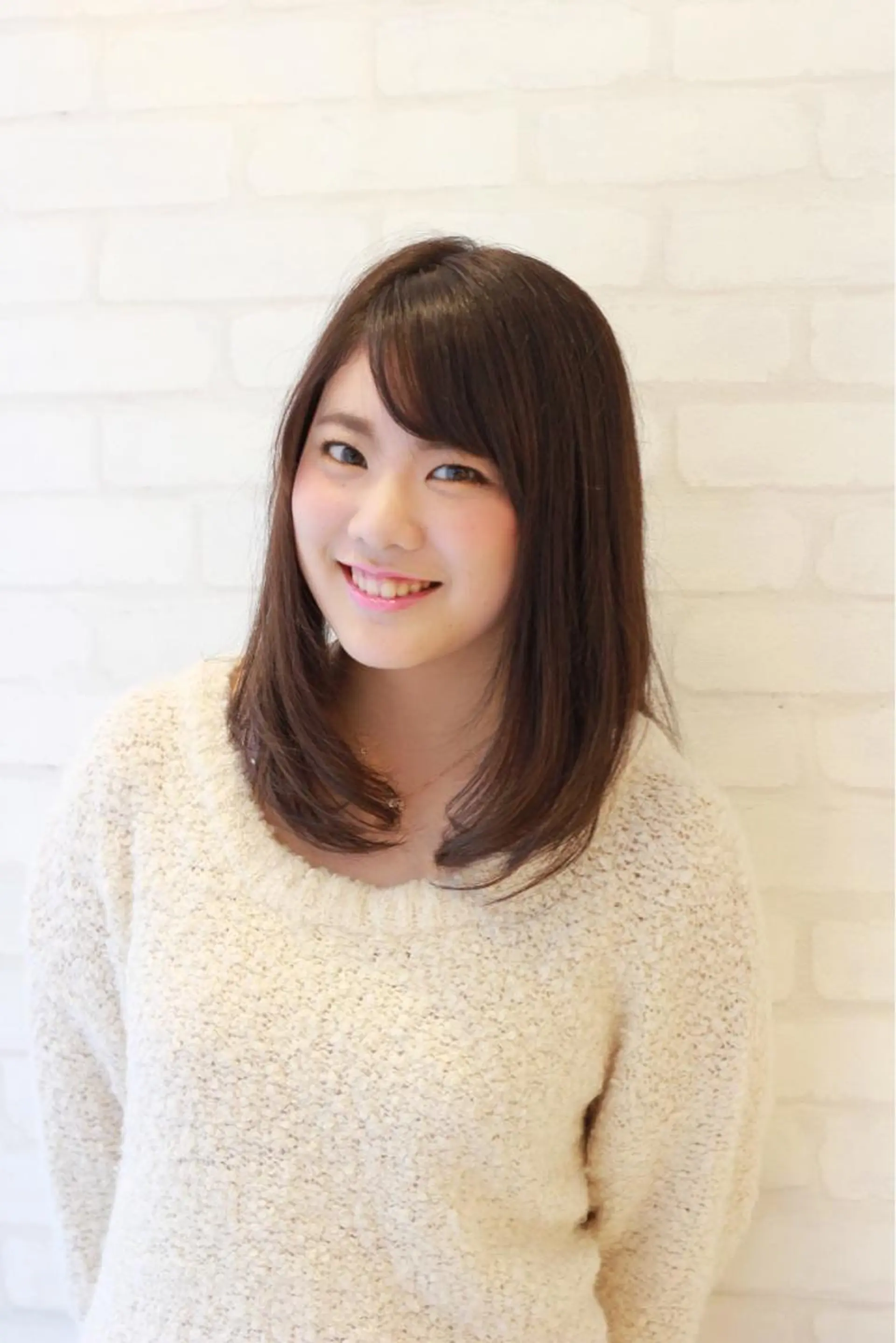 セミロング カラー パーマ 店舗代表　佐藤 幸平のヘアスタイル