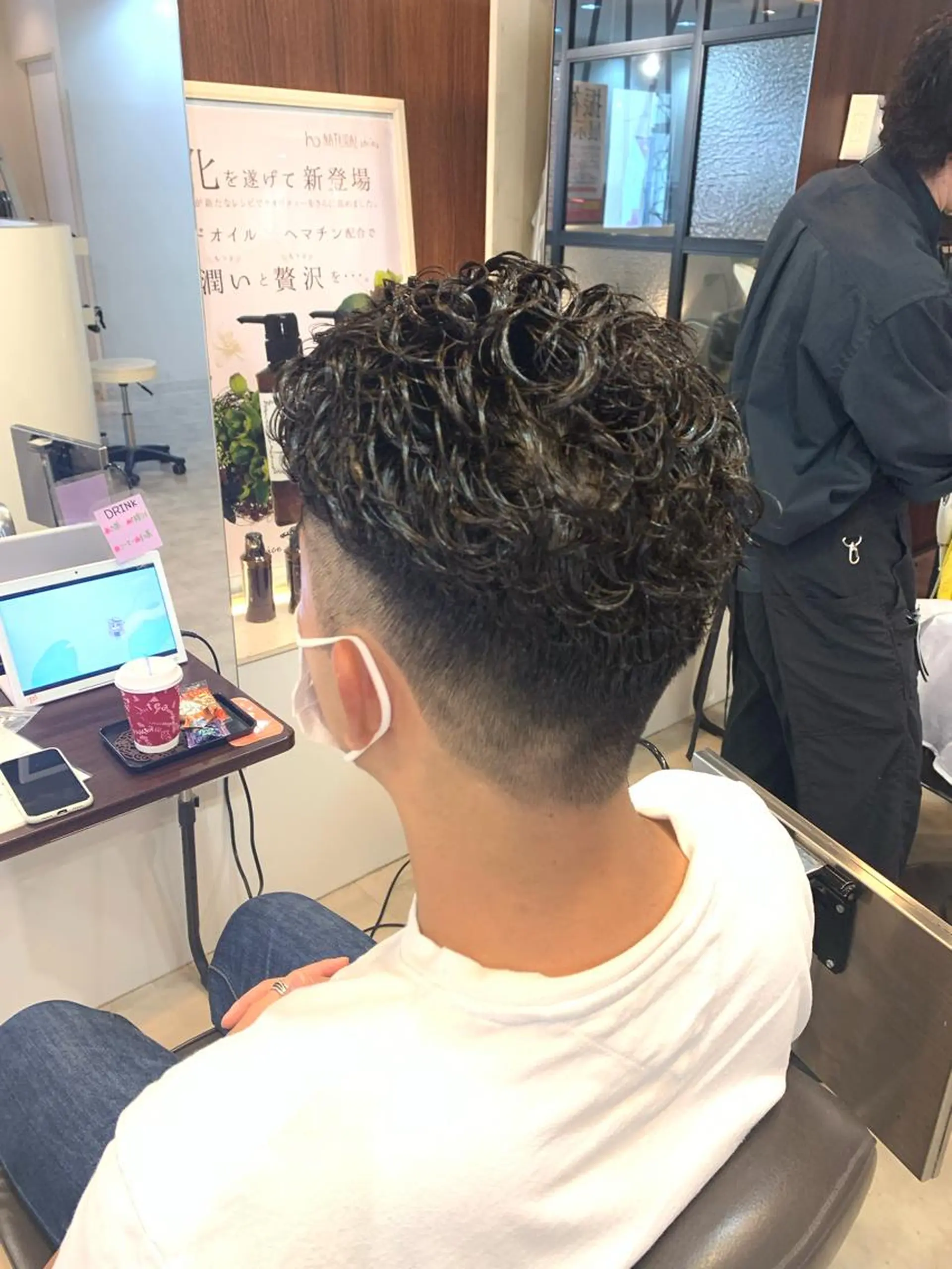 ショート メンズパーマ/難波/ 心斎橋　室園亮佑のヘアスタイル