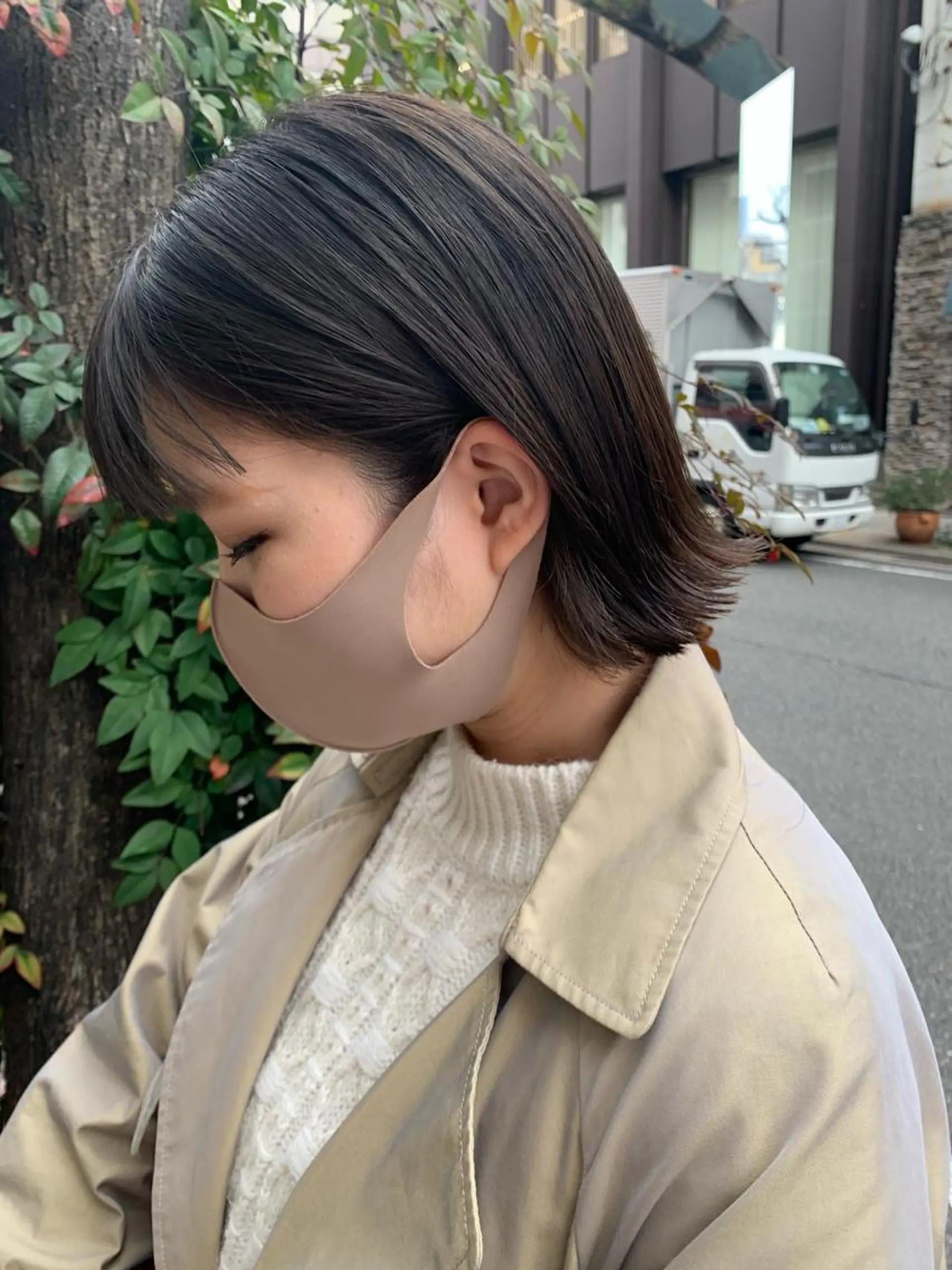 ショート 切りっぱなしボブ ボブ カット 豊浦 翔太のヘアスタイル