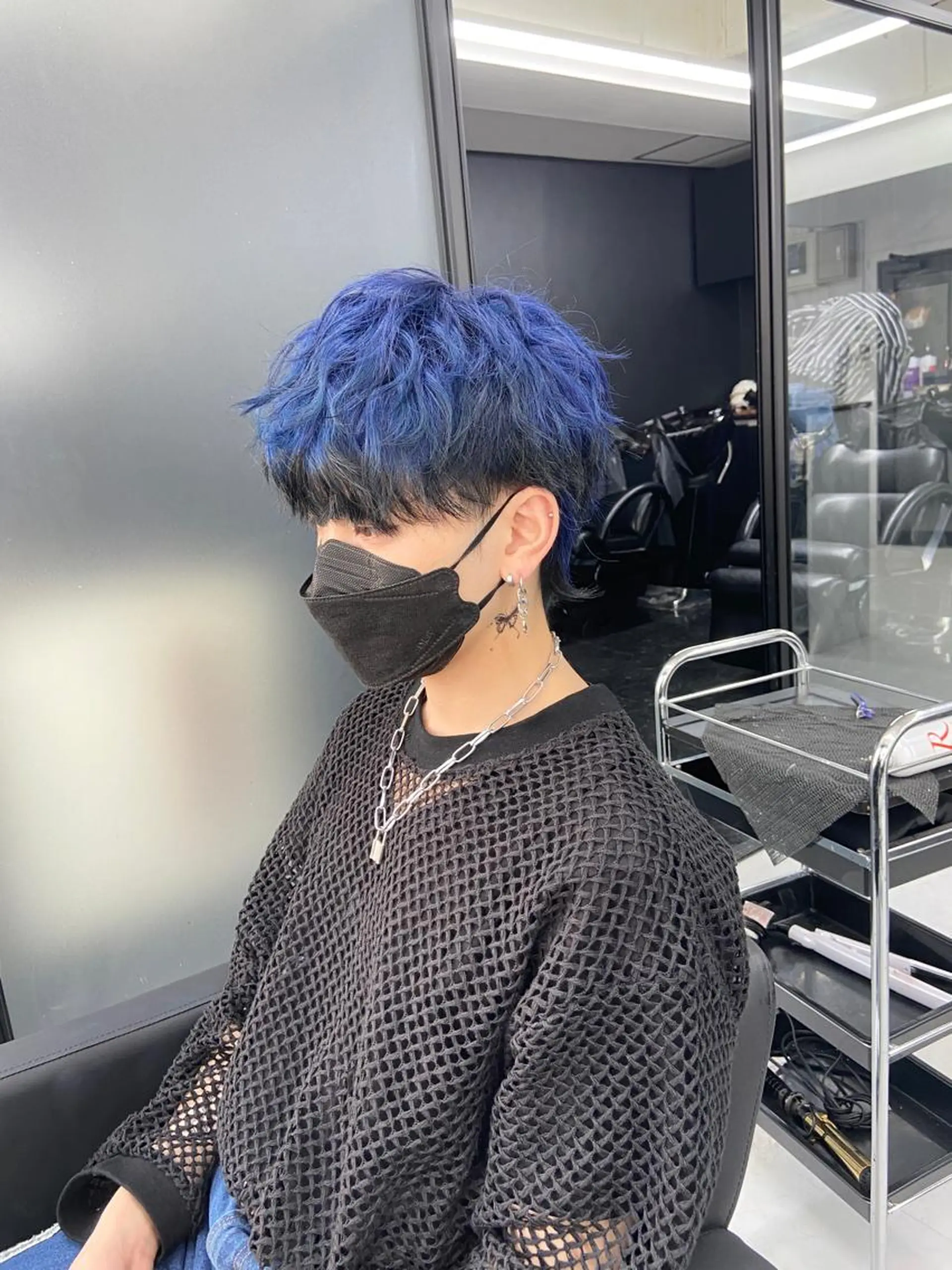 ショート カラー メンズ メンズハイトーン ハイトーンカラー ミルボンAujua認定サロン Ria  OSAKA 梅田所属・メンズ、エクステ特化 Ryuのヘアスタイル