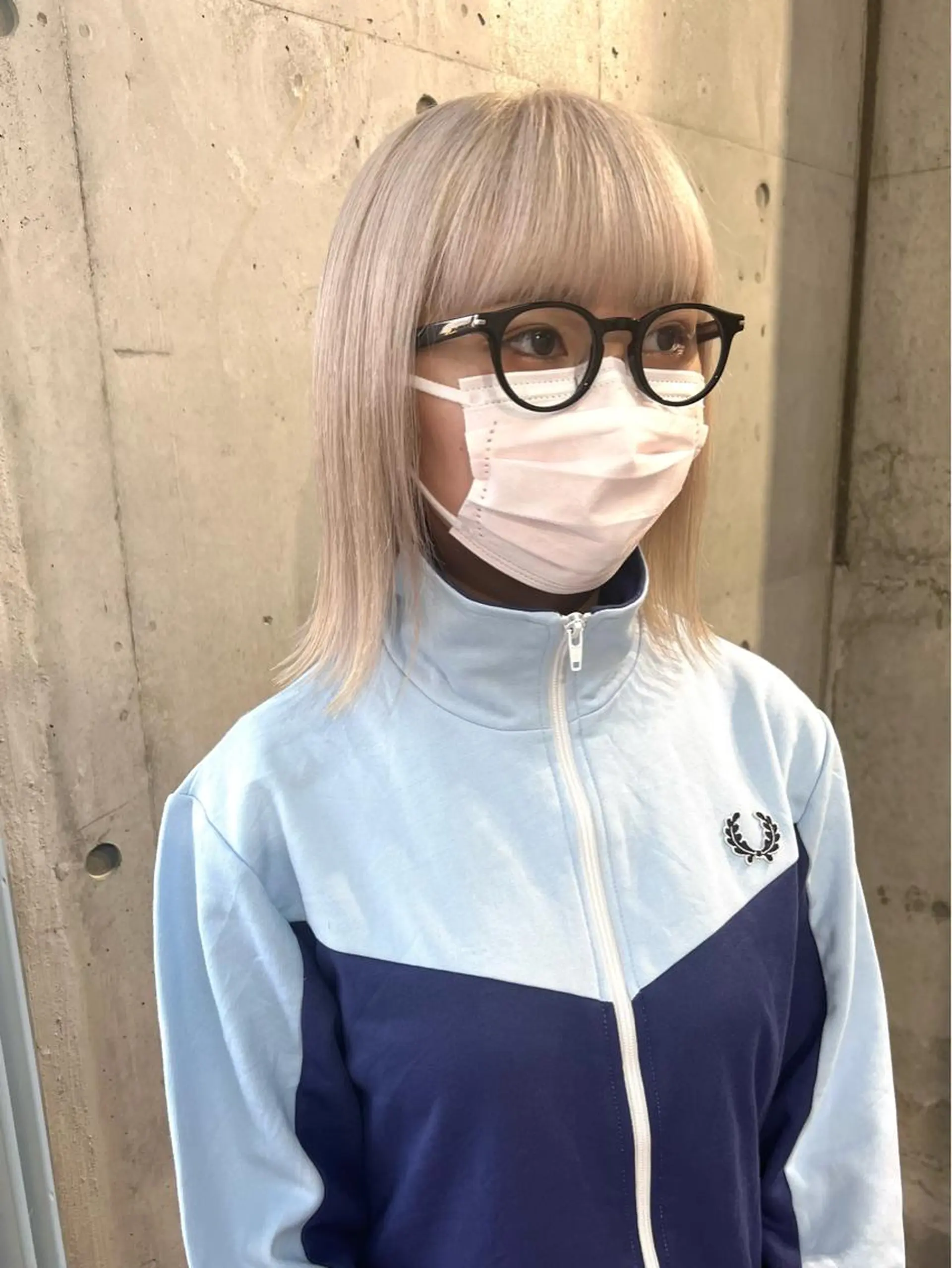 ショート カラー バレイヤージュ ブリーチ ブロンド ケアブリーチ ハイライトカラー カット ヘアカラー トリートメント lani 天神大名/ブリーチのヘアスタイル