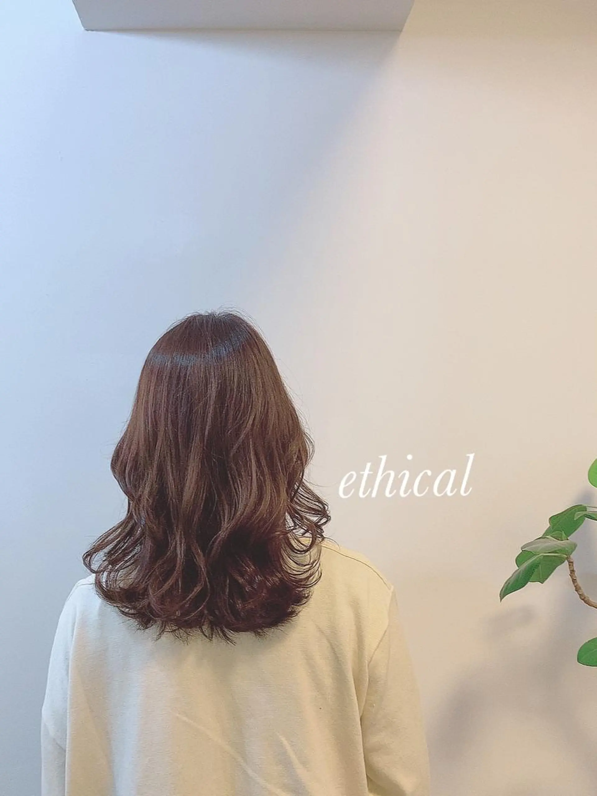 ロング カラー 【エシカル】 HOSOMIのヘアスタイル