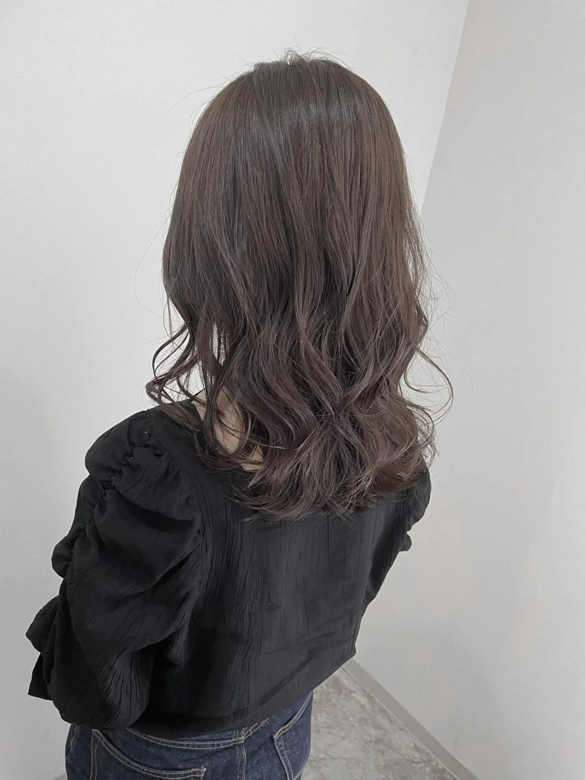ミディアム カラー 縮毛矯正×韓国ヘア 🇰🇷小笠原のヘアスタイル
