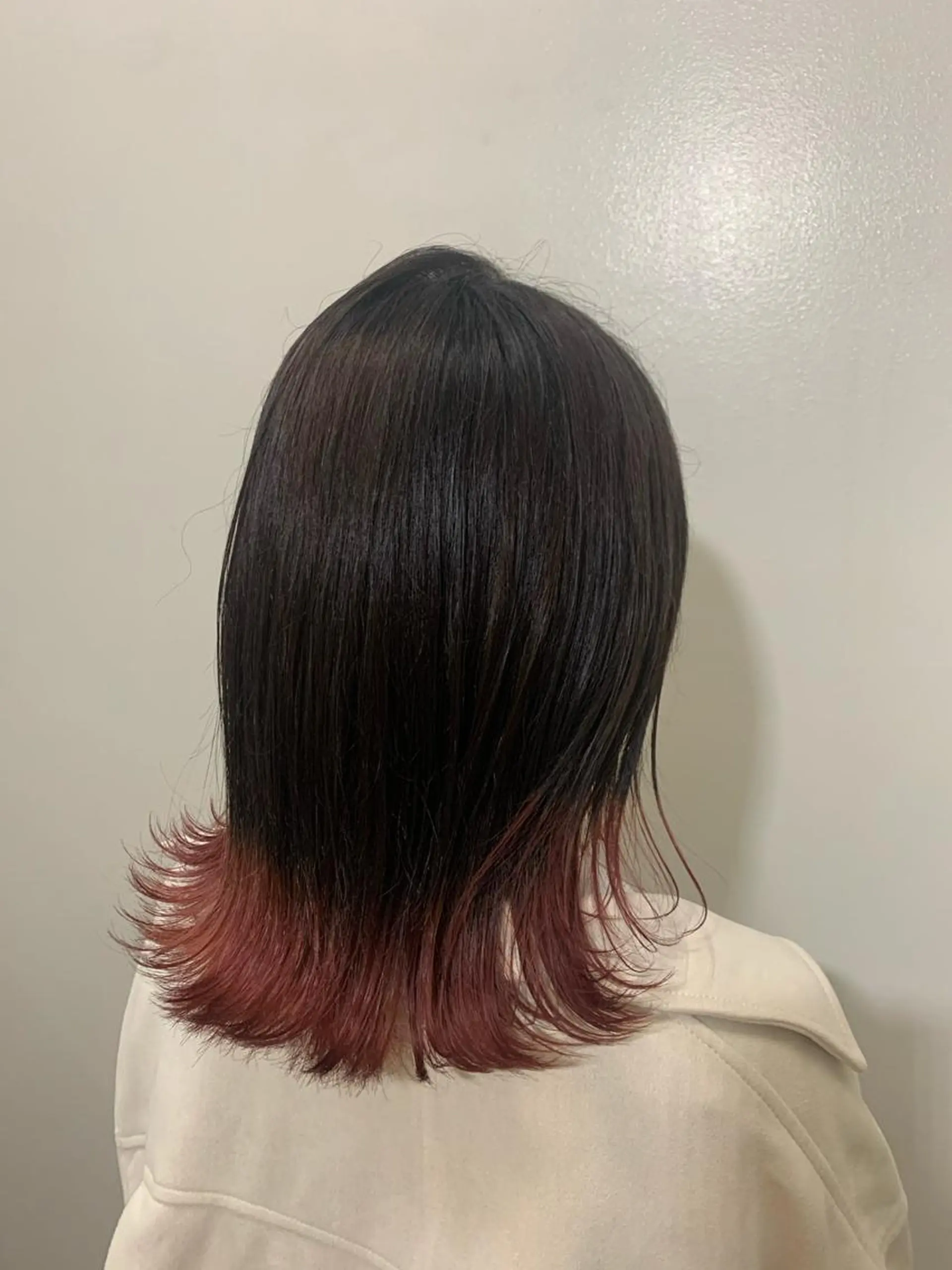 ミディアム パープルカラー ヘアカラー トリートメント ヘッドスパ ヘアセット 山口 竣也のヘアスタイル