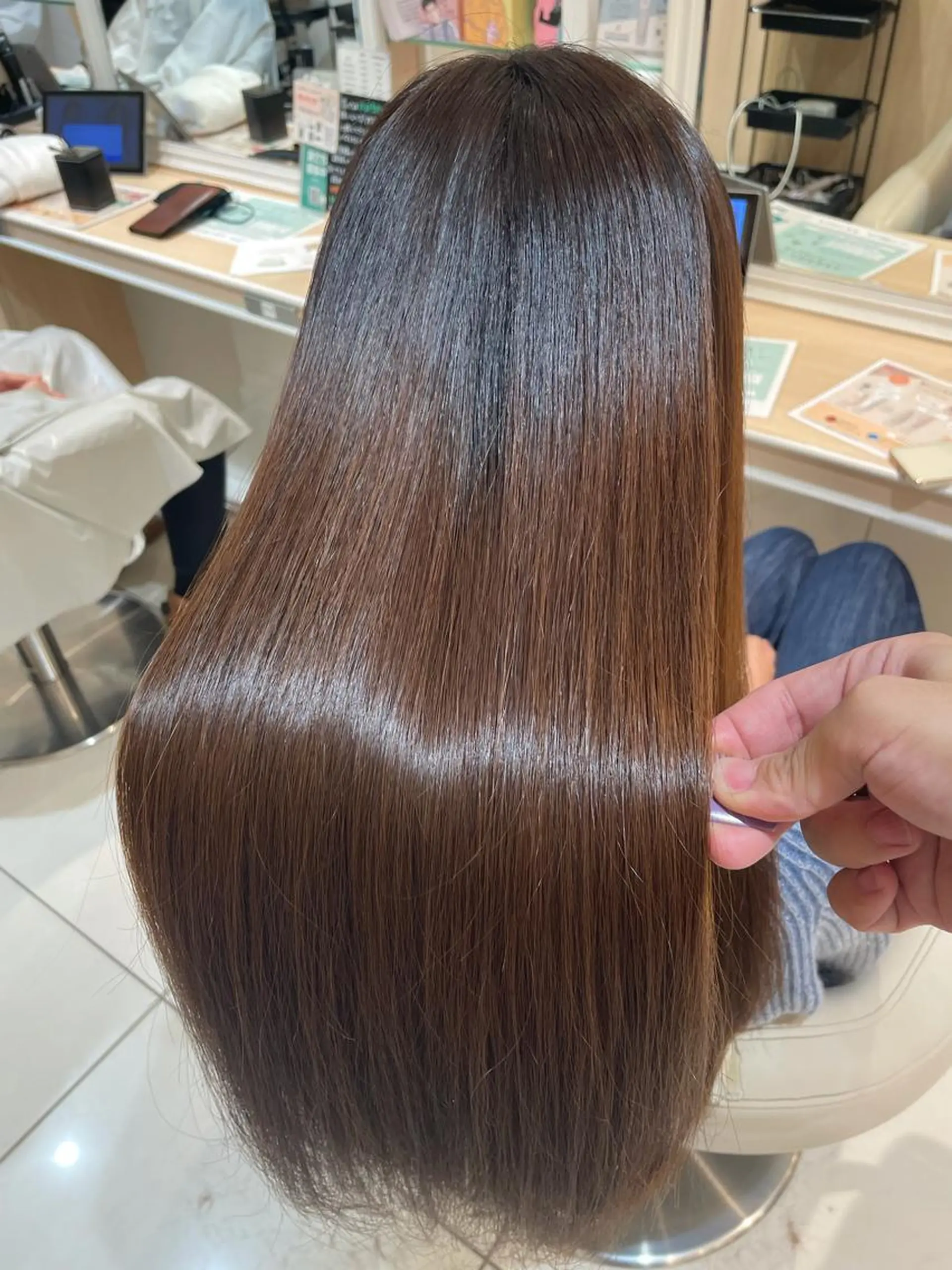 ロング 縮毛矯正、髪質改善／ 松田 龍之介のヘアスタイル