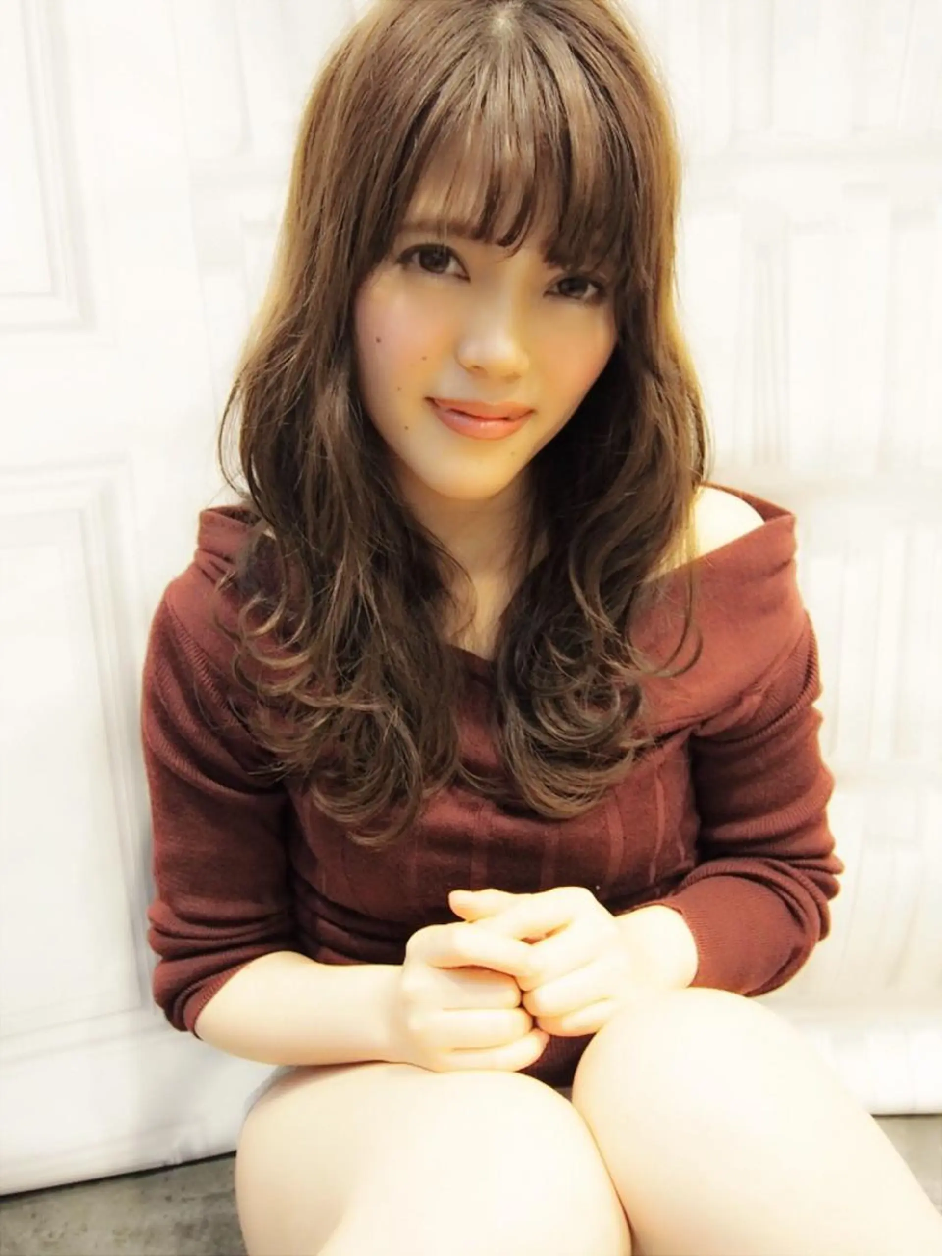 セミロング セミロングパーマ ほさか しんごのヘアスタイル