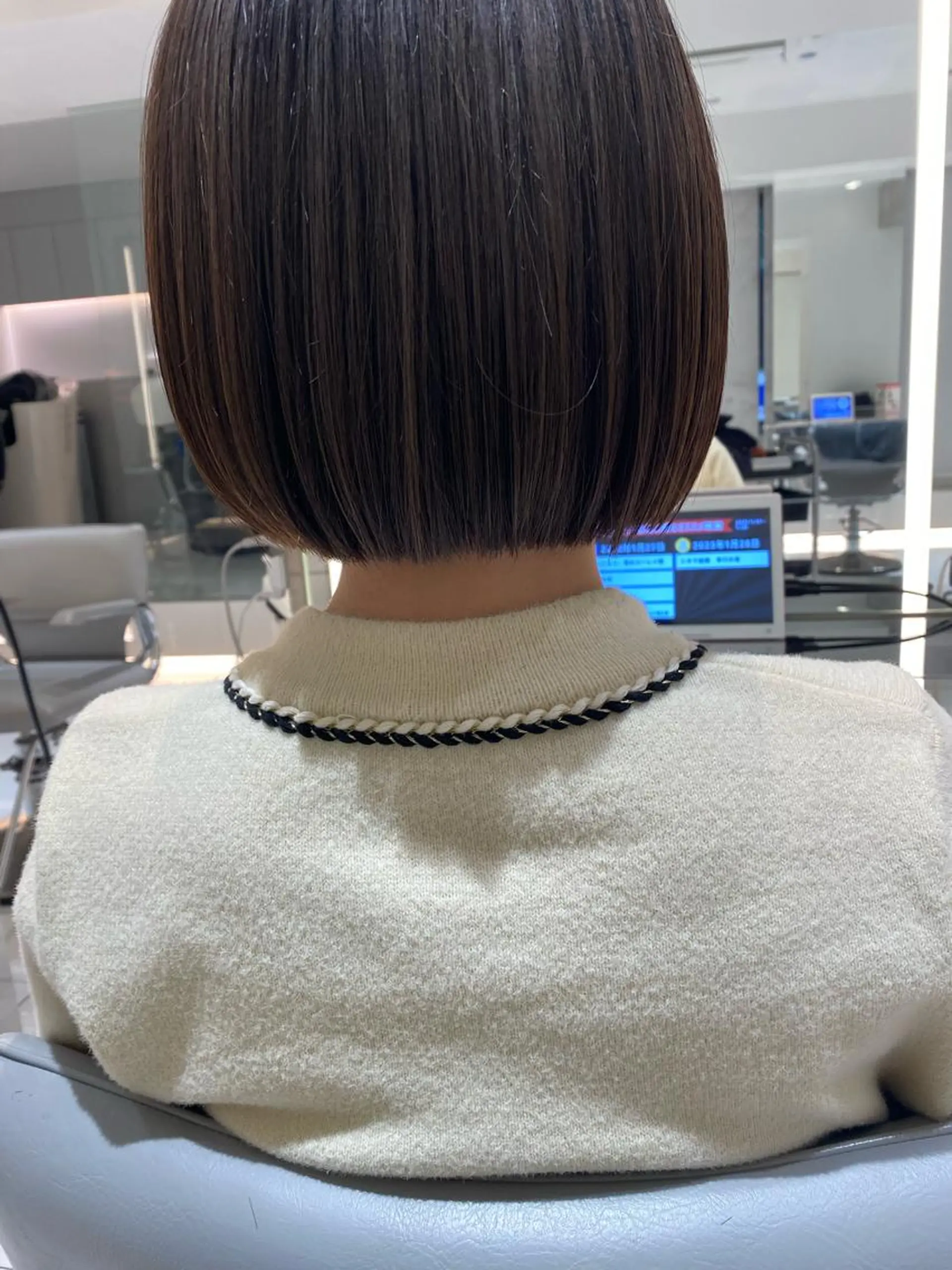 ショート カラー ボブ カット ｱｵﾇﾏﾐﾕ☁️ /ボブ/ハイトーン/のヘアスタイル