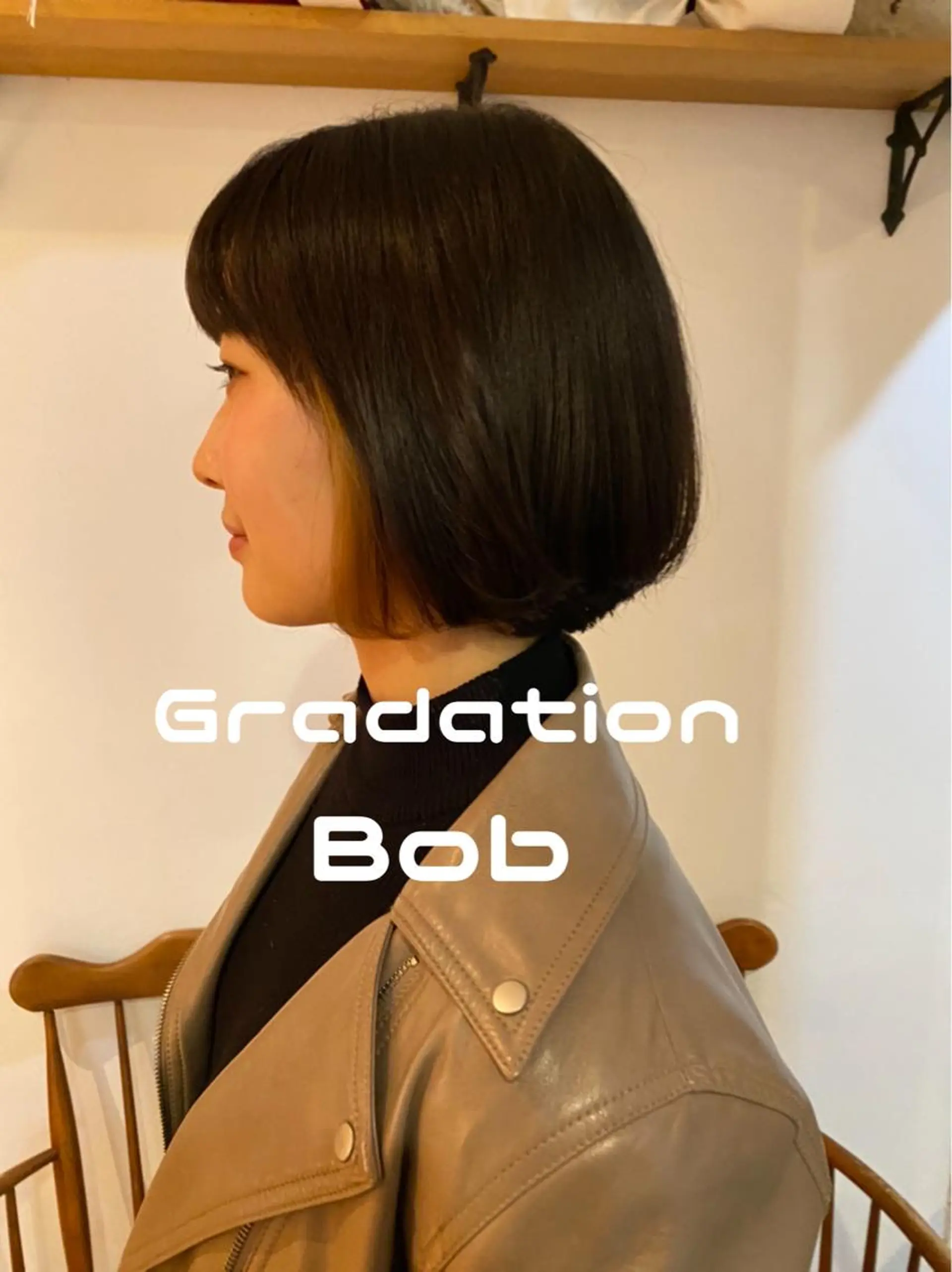 ミディアム 店長　ショート& パーマ　坂本のヘアスタイル