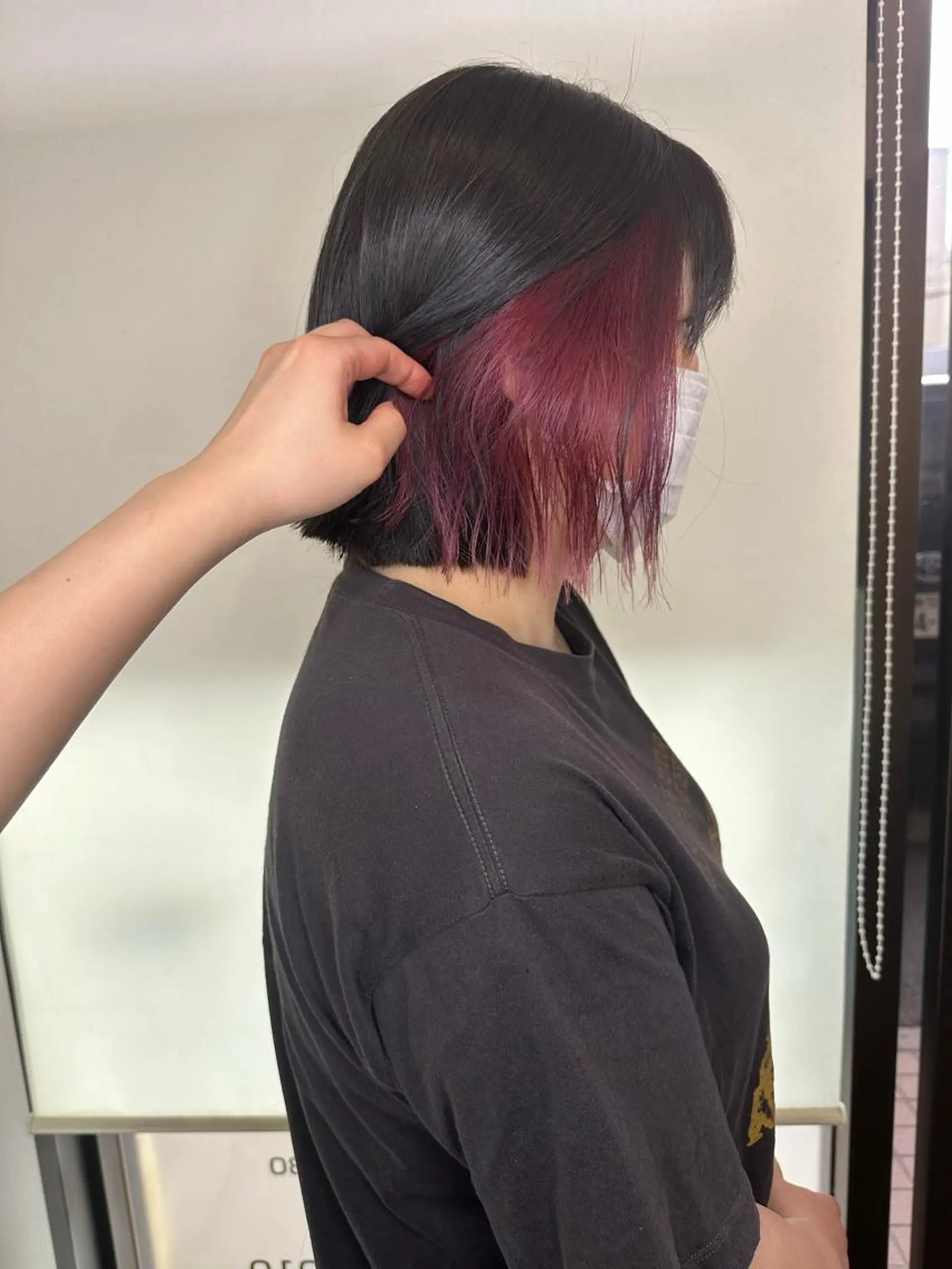 ミディアム カラー カット ヘアカラー トリートメント peg.hair所属・ブリーチカラー🫧 森　凪沙のヘアスタイル