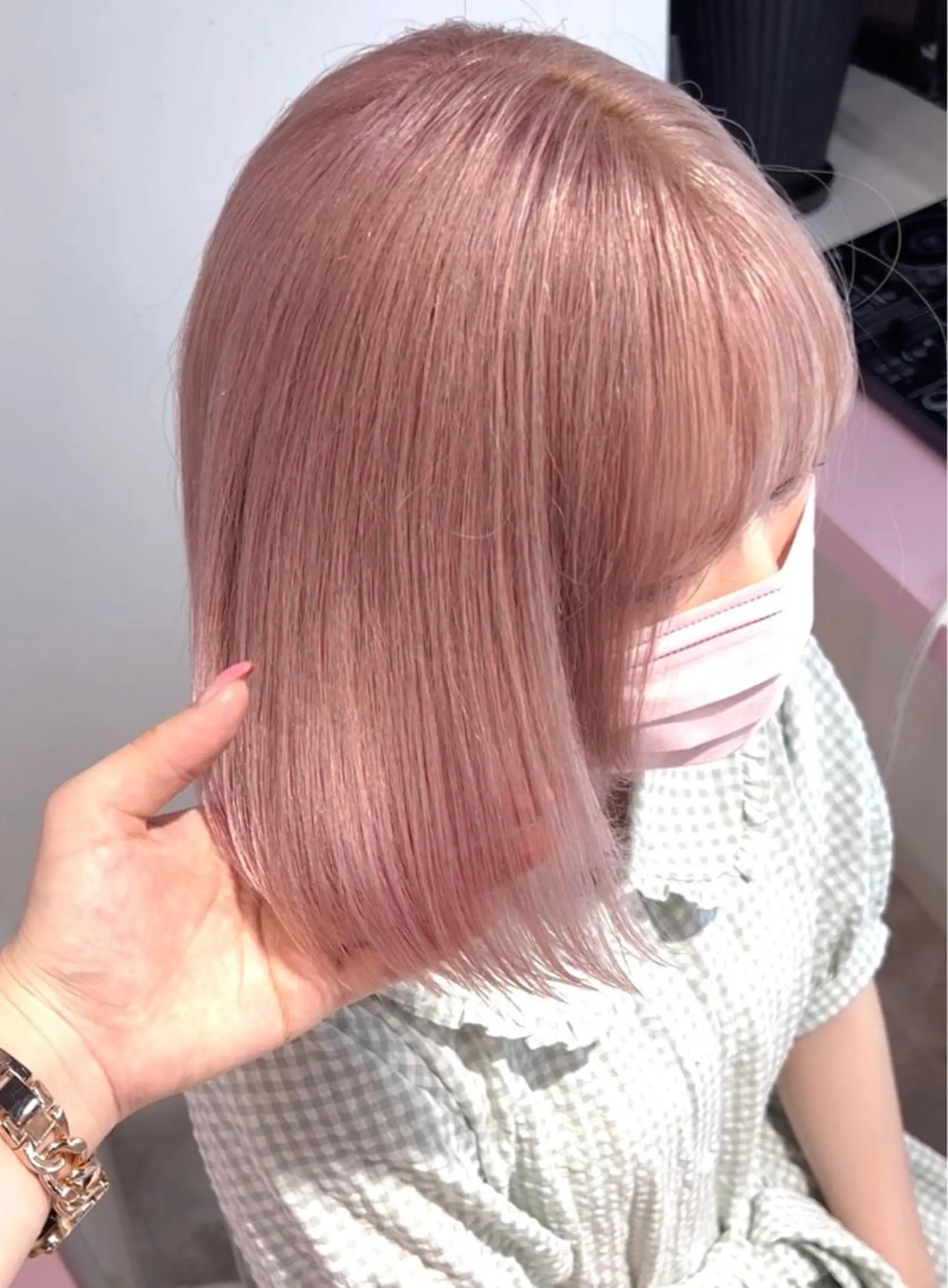 ショート ハイトーン♡ブリーチ ♡エクステ♡nanaのヘアスタイル