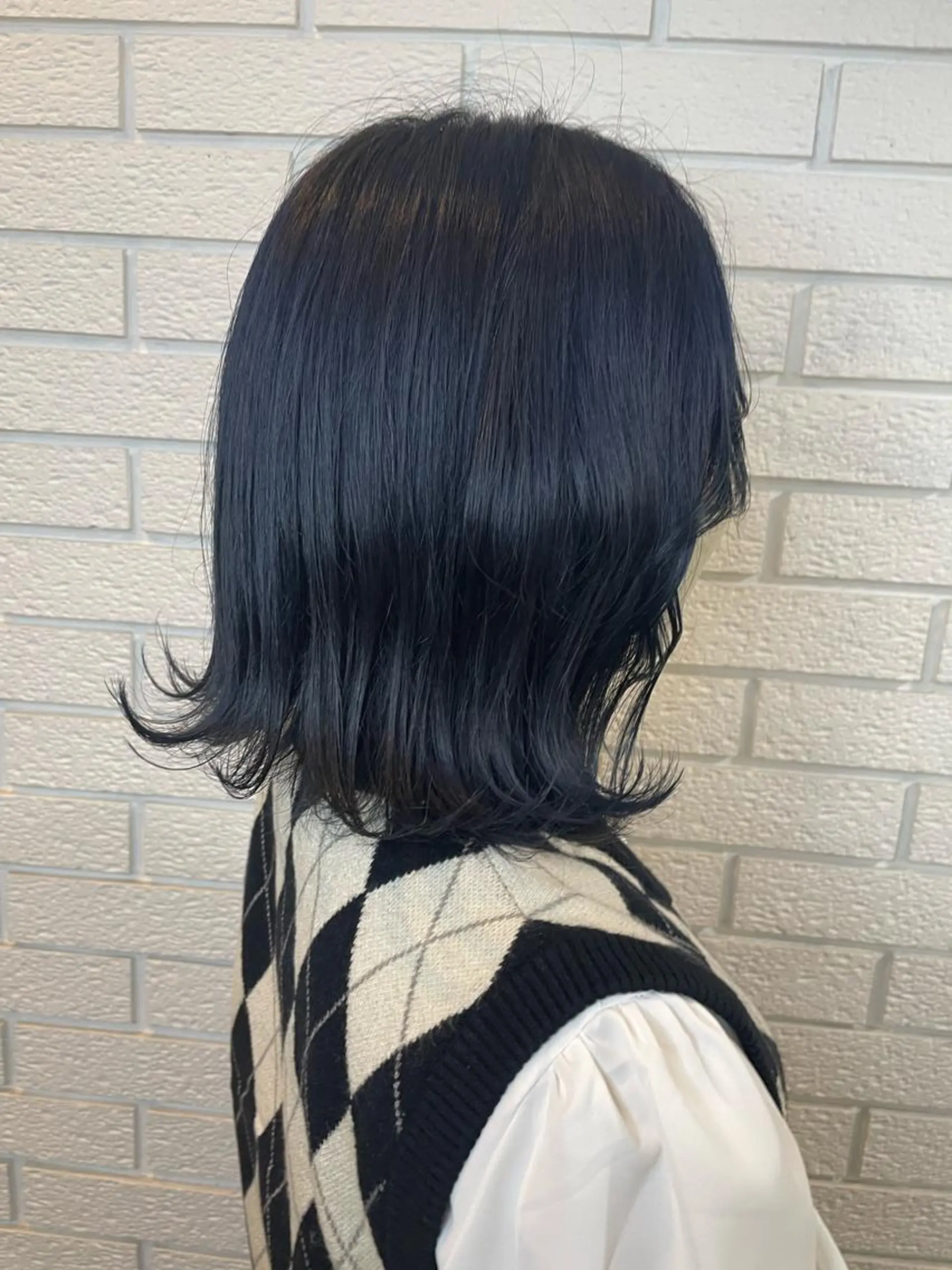 カラー ブリーチ ネイビーカラー ヘアカラー ニュアンスデザイン✄ YOU♡のヘアスタイル