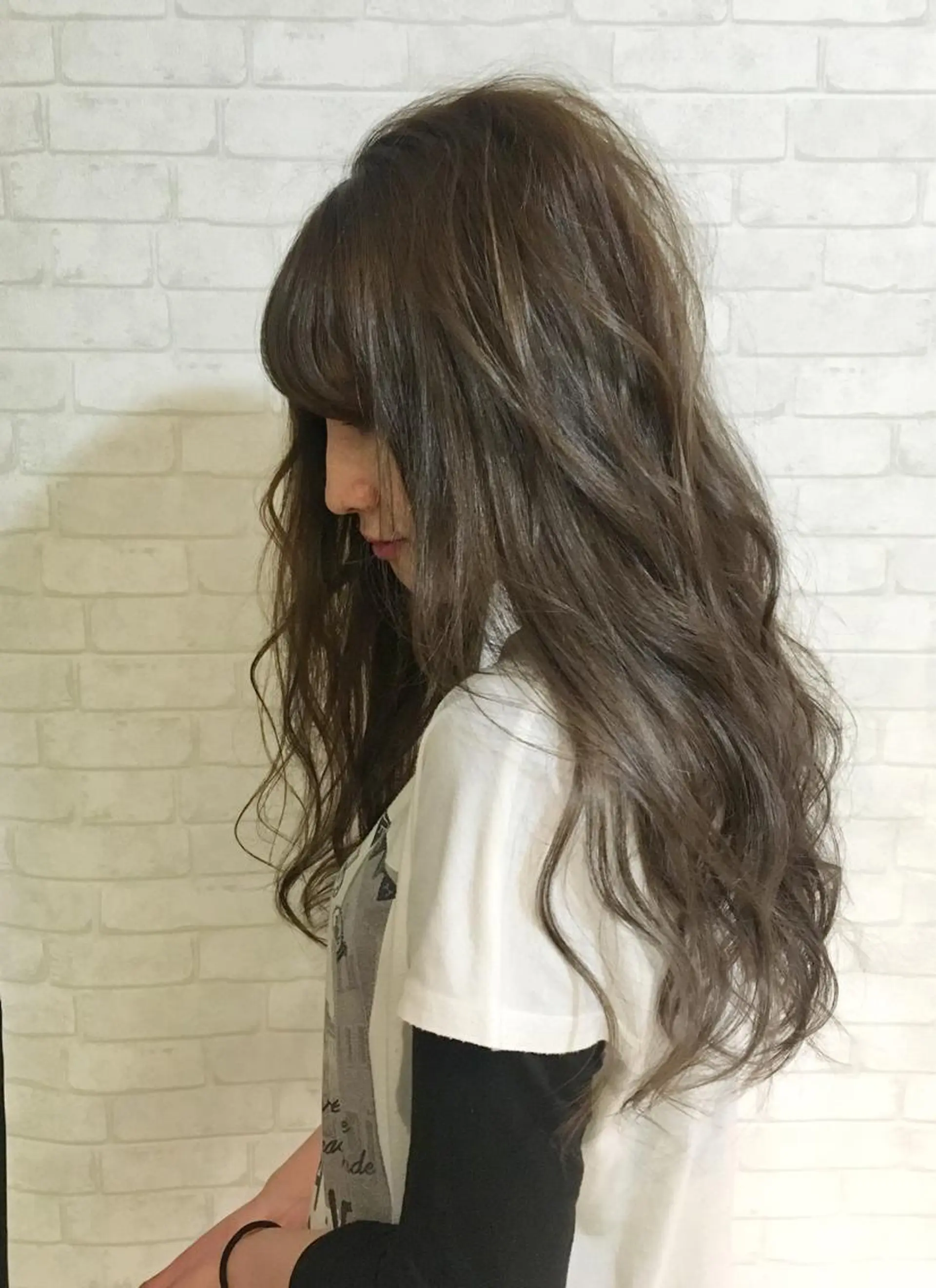 セミロング カラー 北川 大輔のヘアスタイル