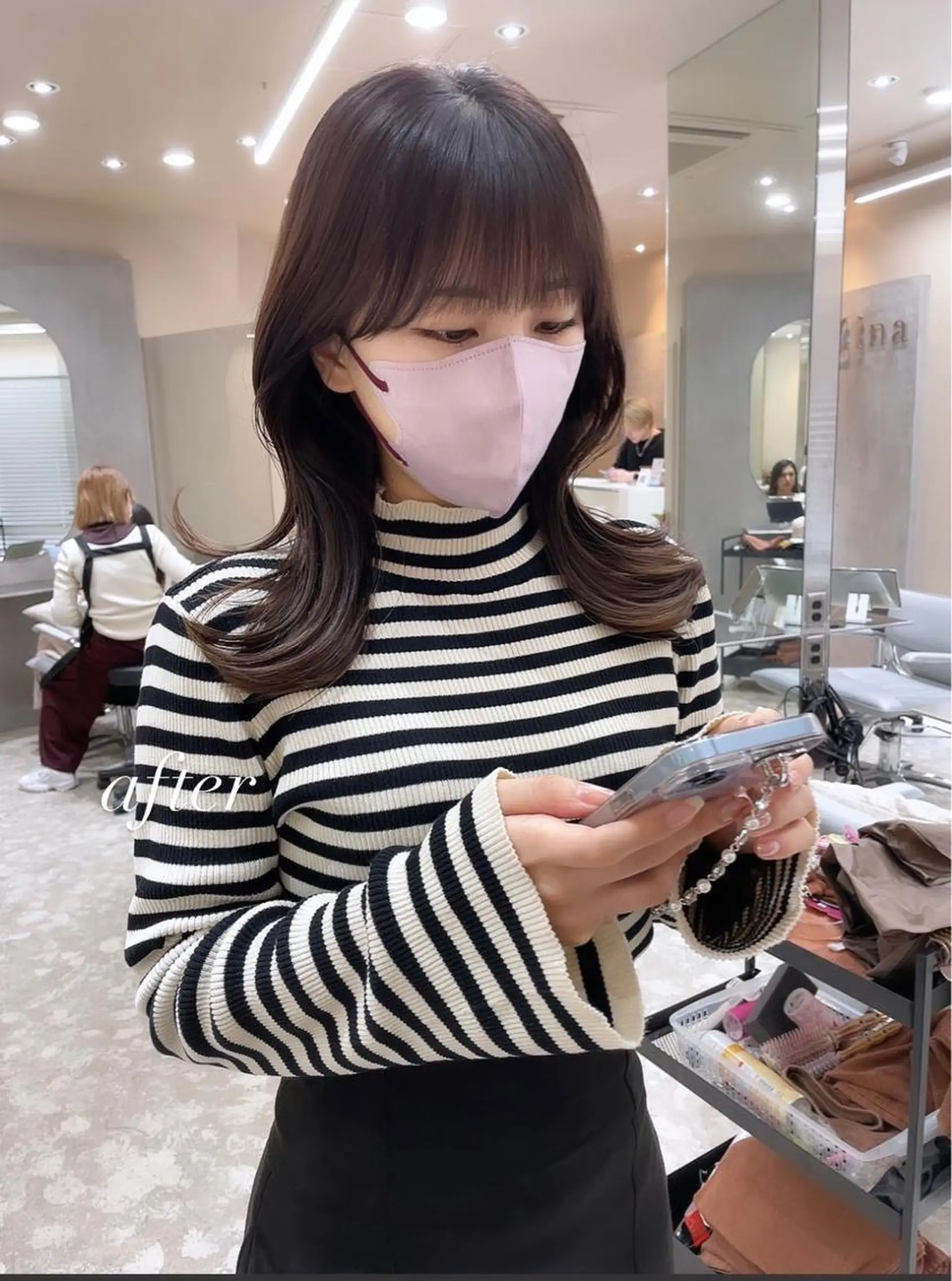 ミディアム くびれヘア Ess所属・YUKI / レイヤーカット🤍のヘアスタイル