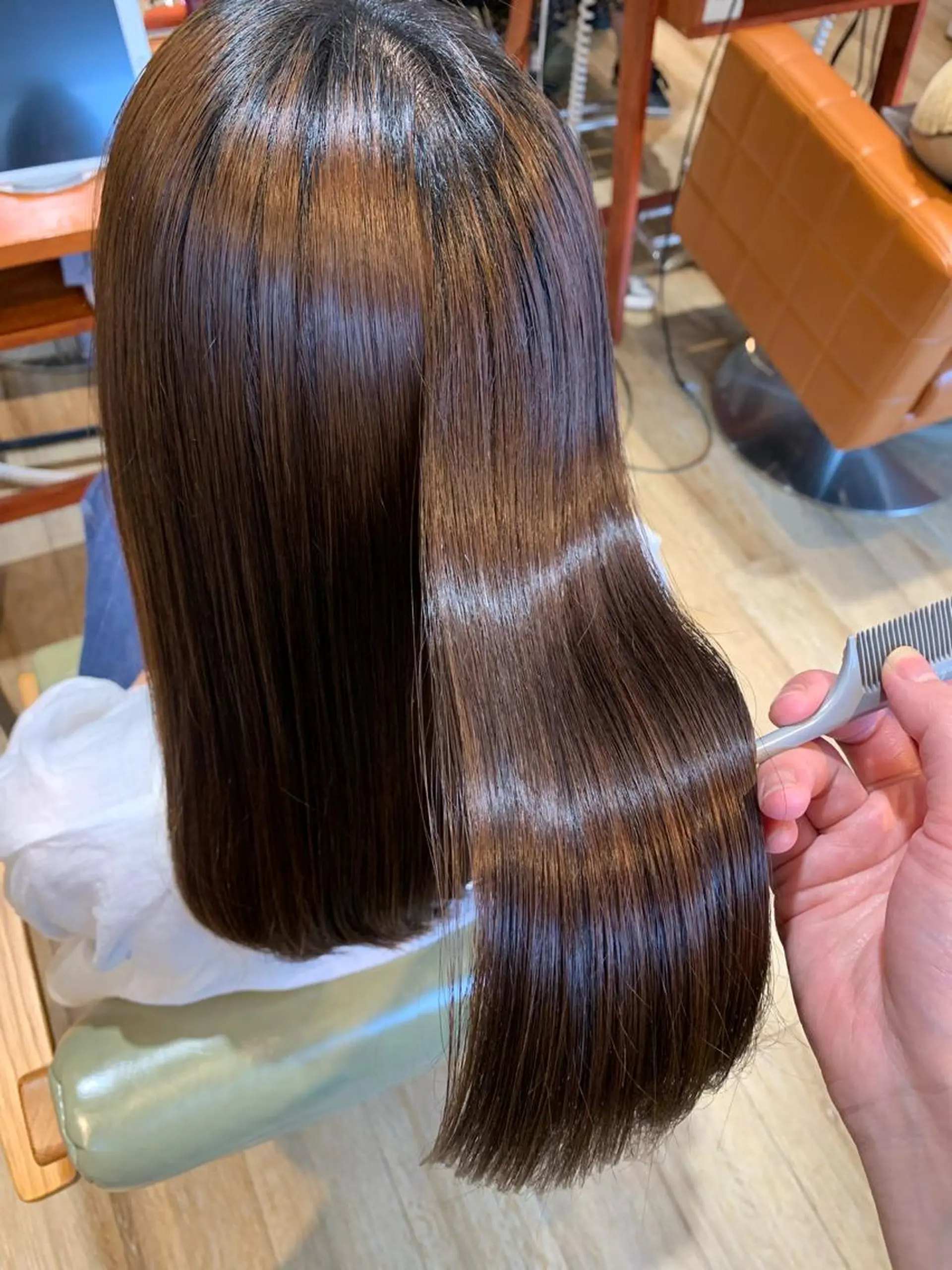 セミロング カラー ヘアカラー トリートメント I-CON所属・髪質改善/美髪のプ口 中島みきのヘアスタイル