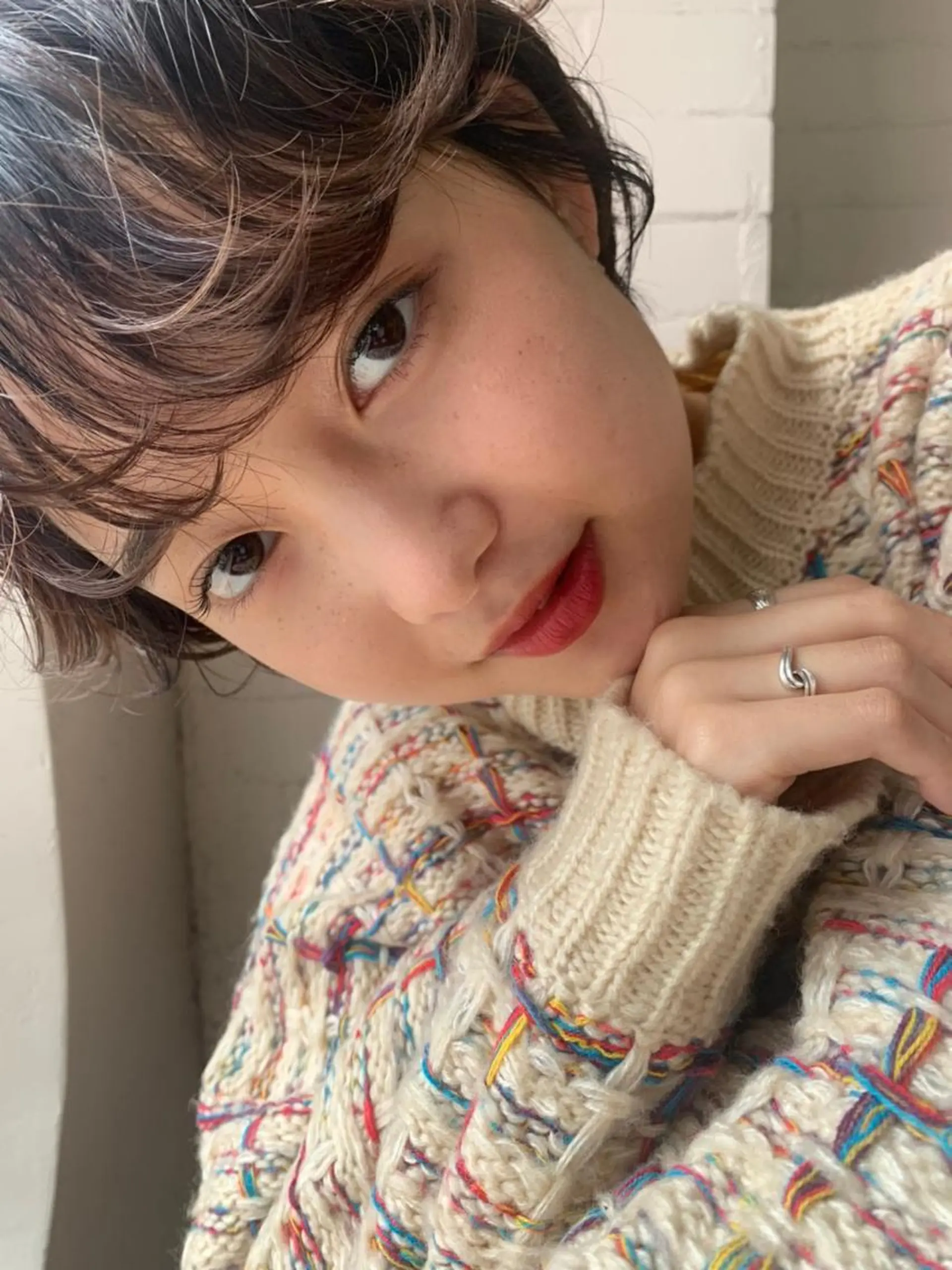 ショート ボブ ハイライト 髪質改善 ショートヘア トリートメント 💈Chlom💈_ 公式_NewOpenのヘアスタイル