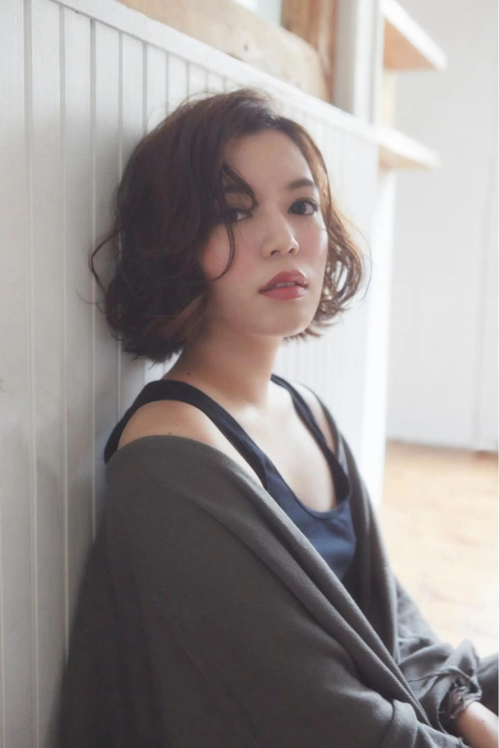 ショート ミディアム カラー パーマ 髪質改善//縮毛矯正 This表参道のヘアスタイル