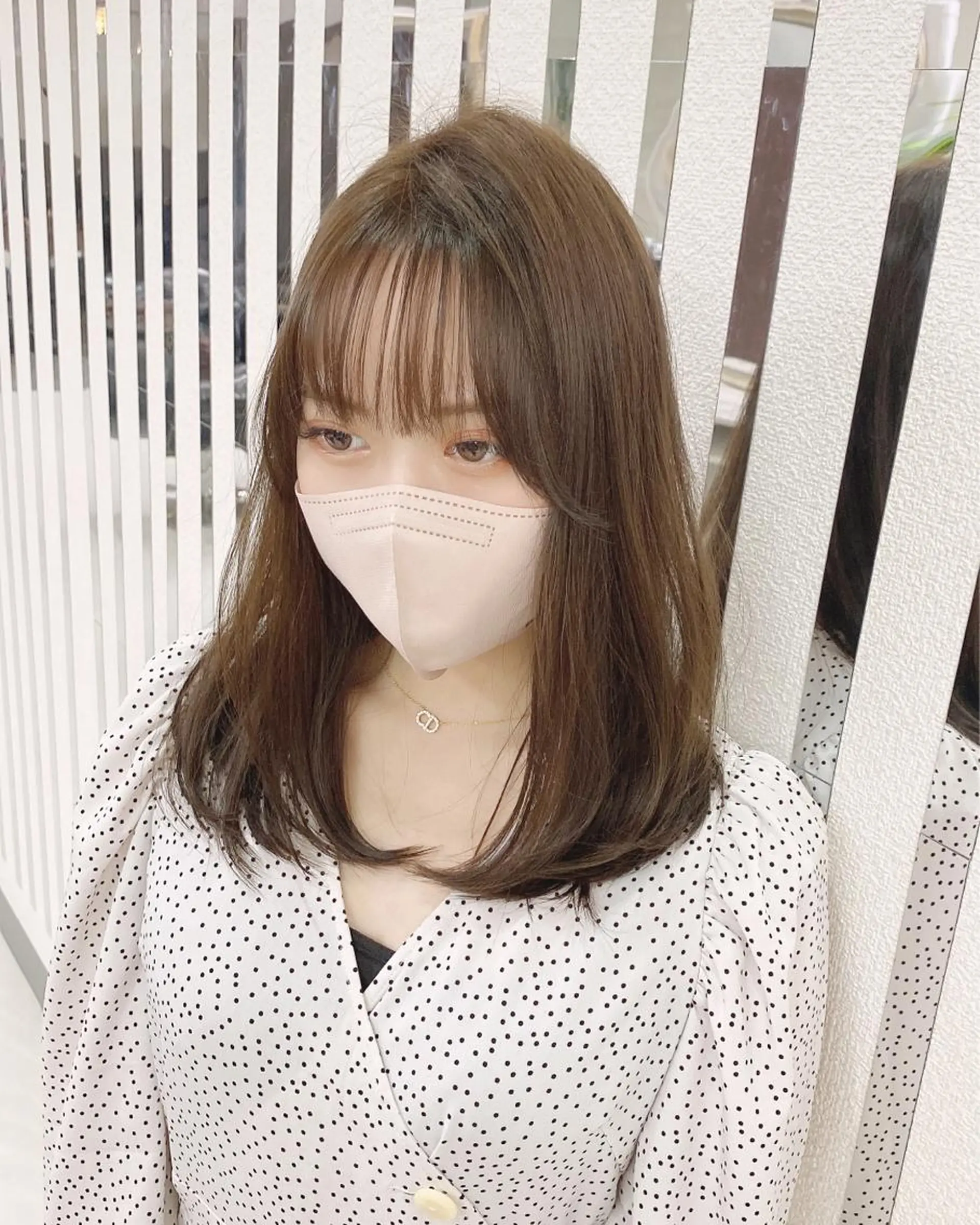 ミディアム 似合わせカット カット トリートメント YURI ✨のヘアスタイル