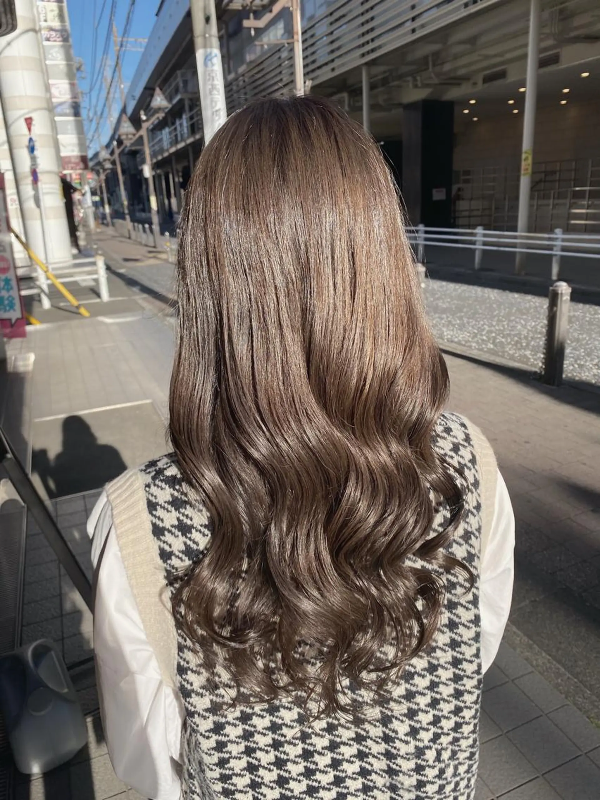 ロング 韓国風ヘア メンズ縮毛矯正 ニュアンスパーマのヘアスタイル