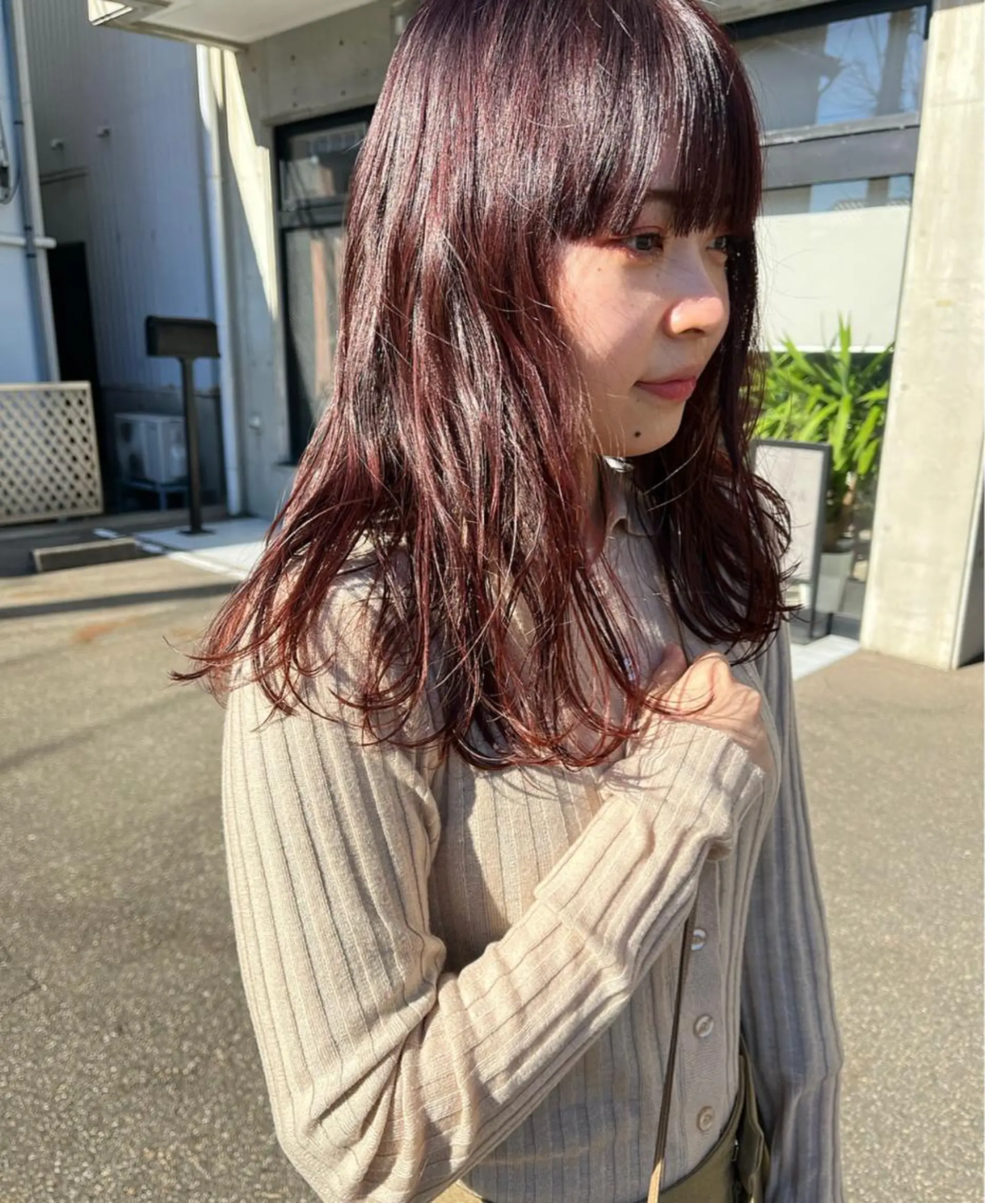 ロング ヘアカラー トリートメント BE HERE NOW N°04野々市三納店所属・イタヤ マイカのヘアスタイル
