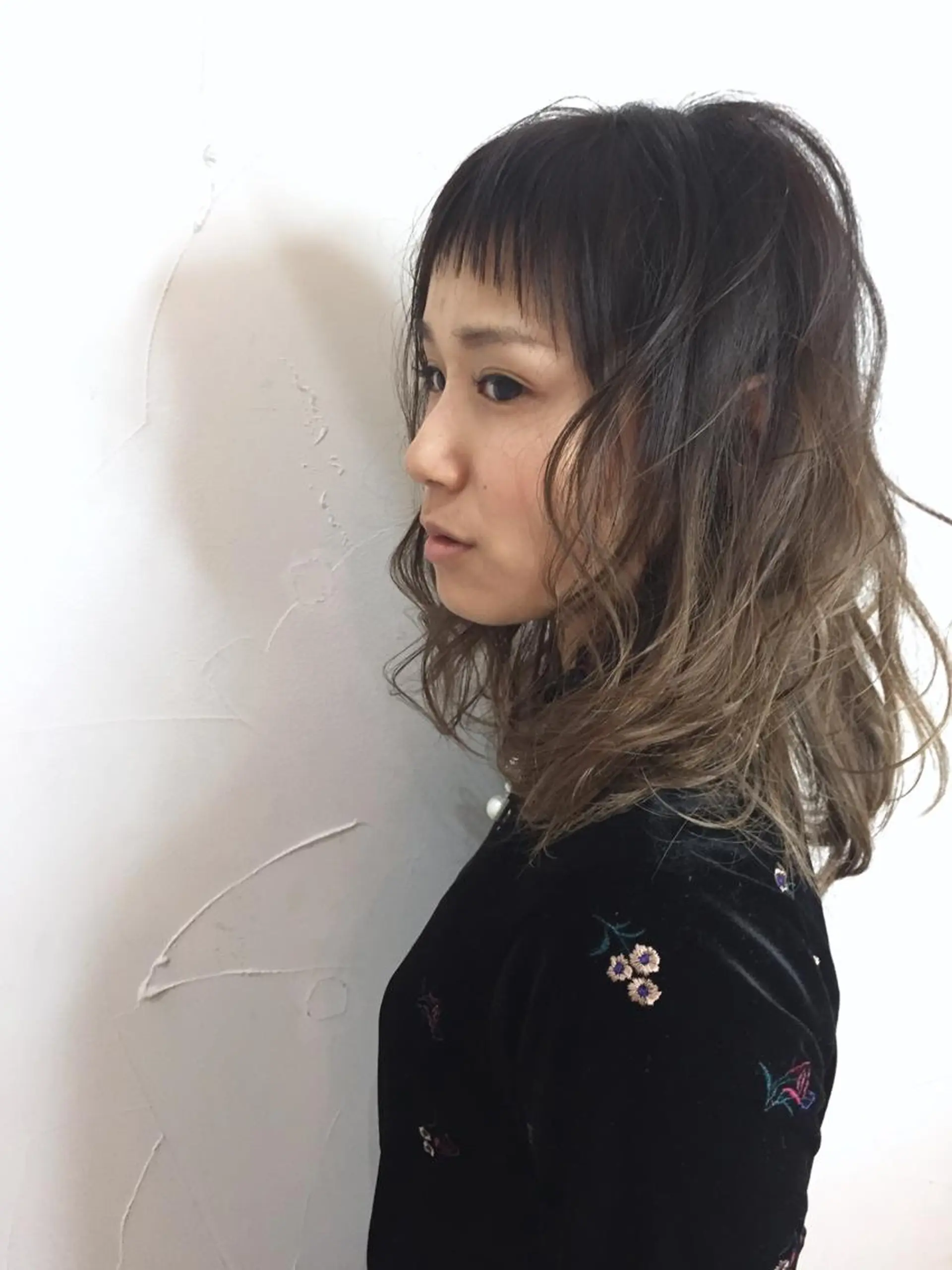 ミディアム カット ヘアカラー トリートメント 四ッ家 裕【店長】のヘアスタイル