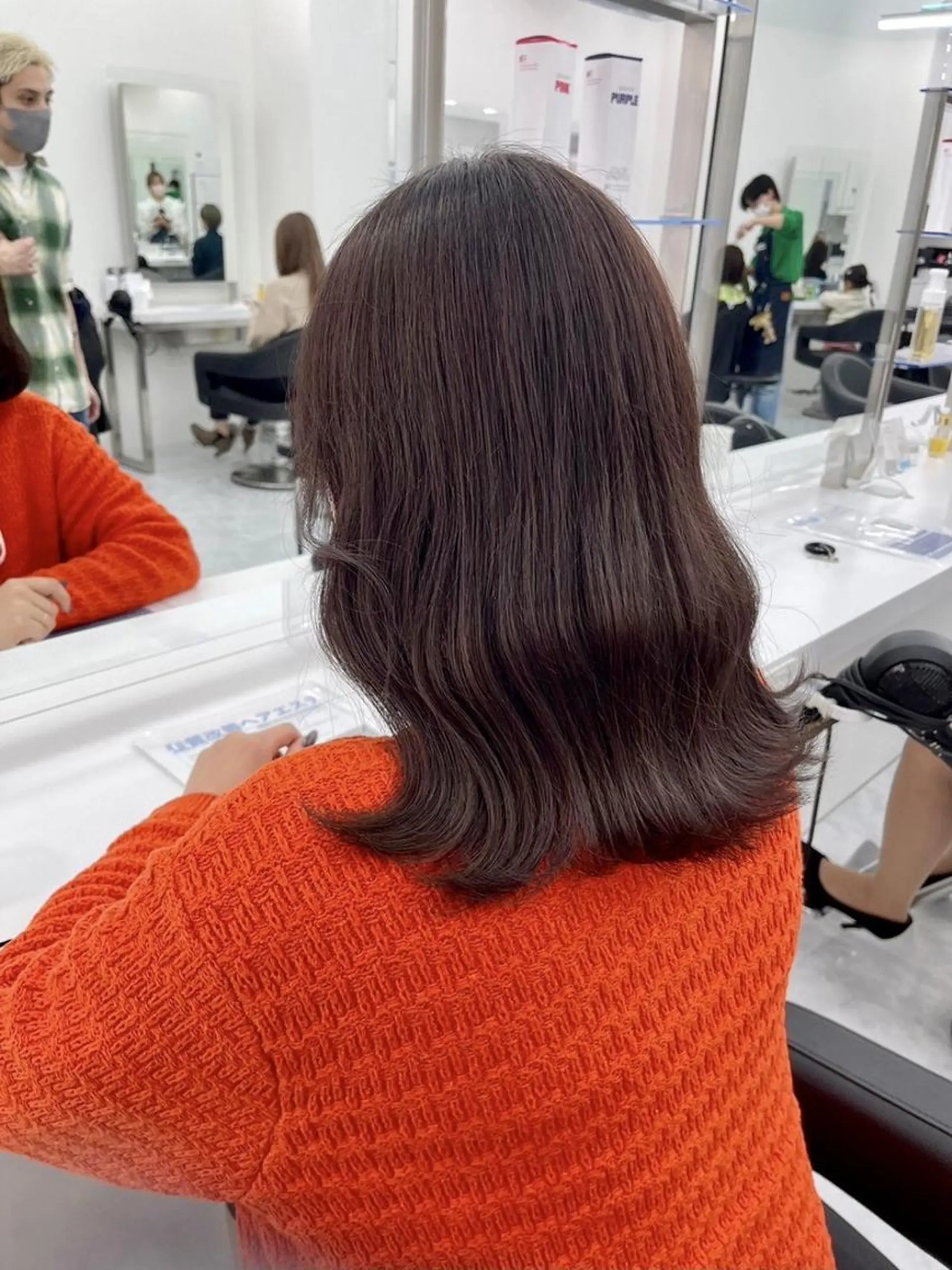 カラー 銀座DISCO🧸 透明感ブラウン🧸のヘアスタイル