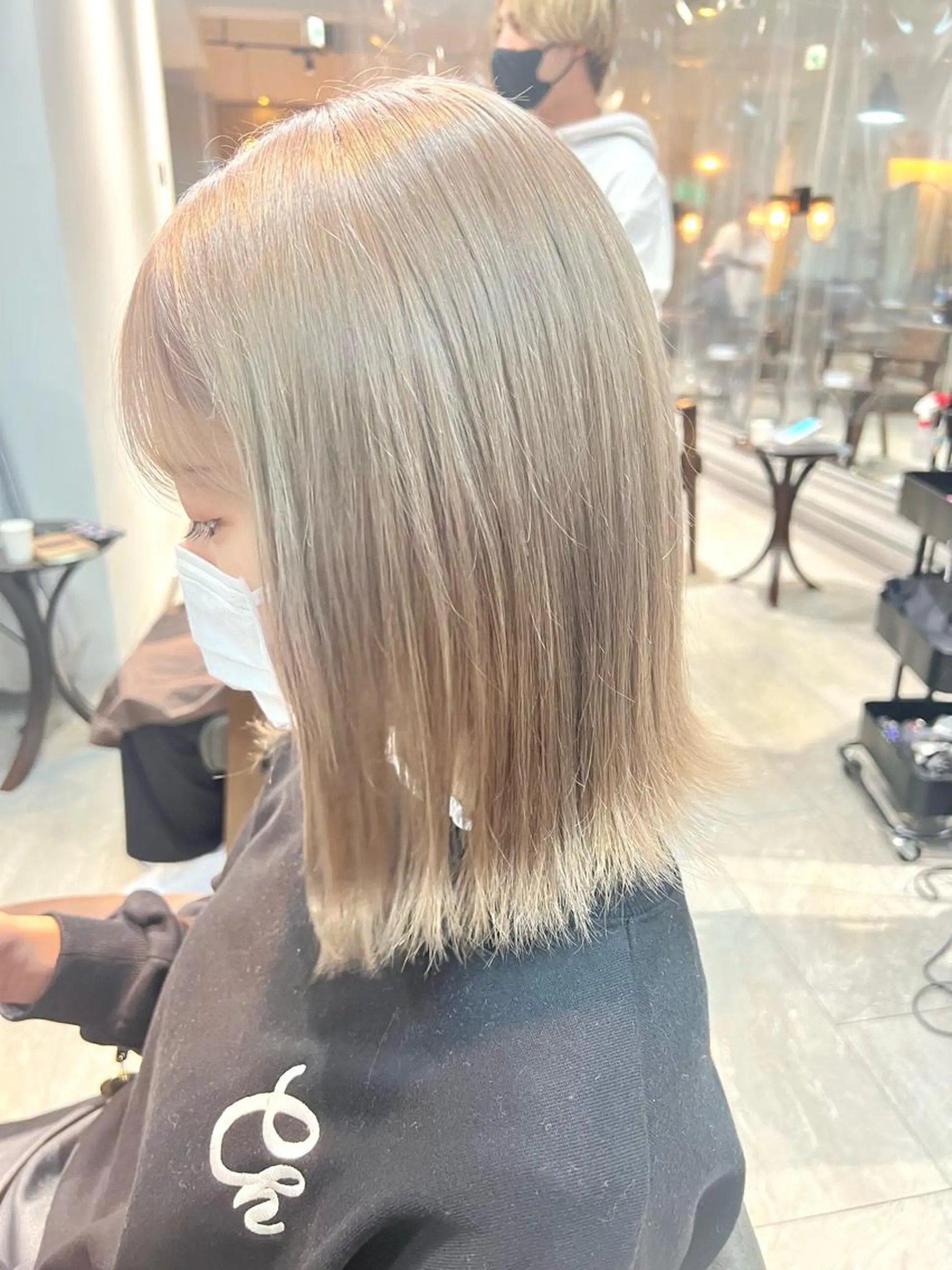セミロング カラー ヘアアレンジ ネイル ヘアカラー トリートメント ヘアセット 🌈インナーカラー ‘ショウマ’🌈のヘアスタイル