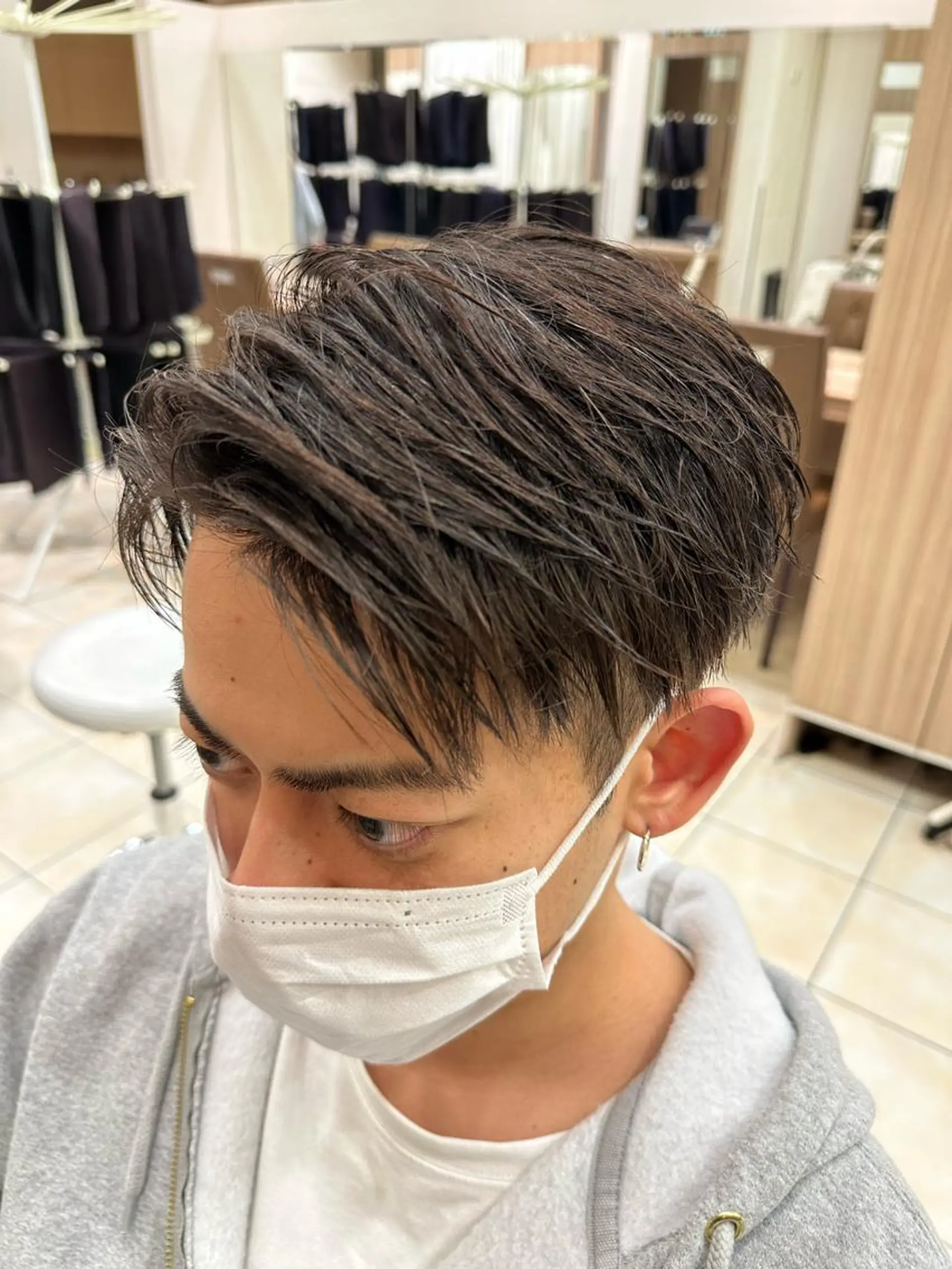 ショート メンズ カット 曲がる縮毛矯正/ メンズ縮毛/白澤のヘアスタイル