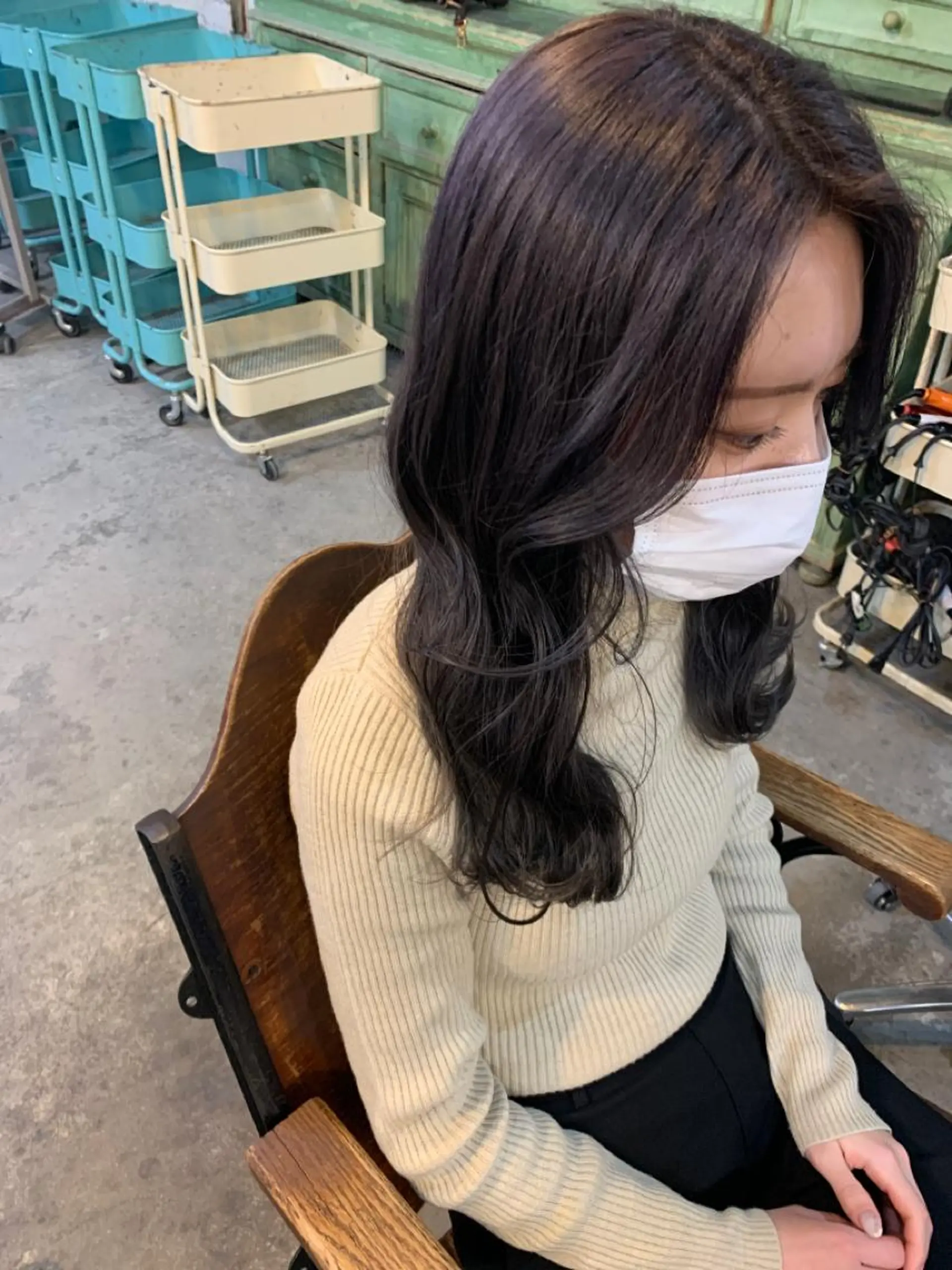 ロング カラー ヘアアレンジ キッズ ショートボブ バレイヤージュ ブリーチ ケアブリーチ 透明感カラー カット ヘアカラー 🌈難波🌈ベージュ カラー【ヒロム】のヘアスタイル