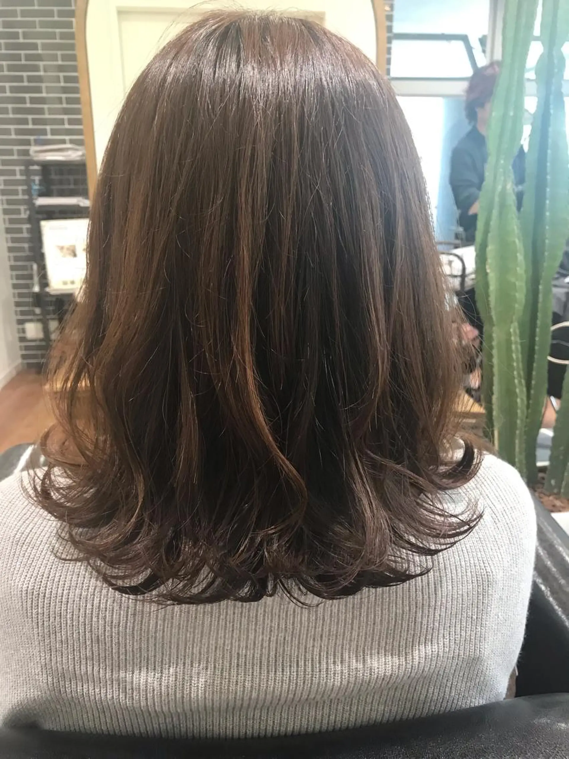 ミディアム カラー パーマ カット パーマ アザマ　ヤスカツ _rosso 川口のヘアスタイル