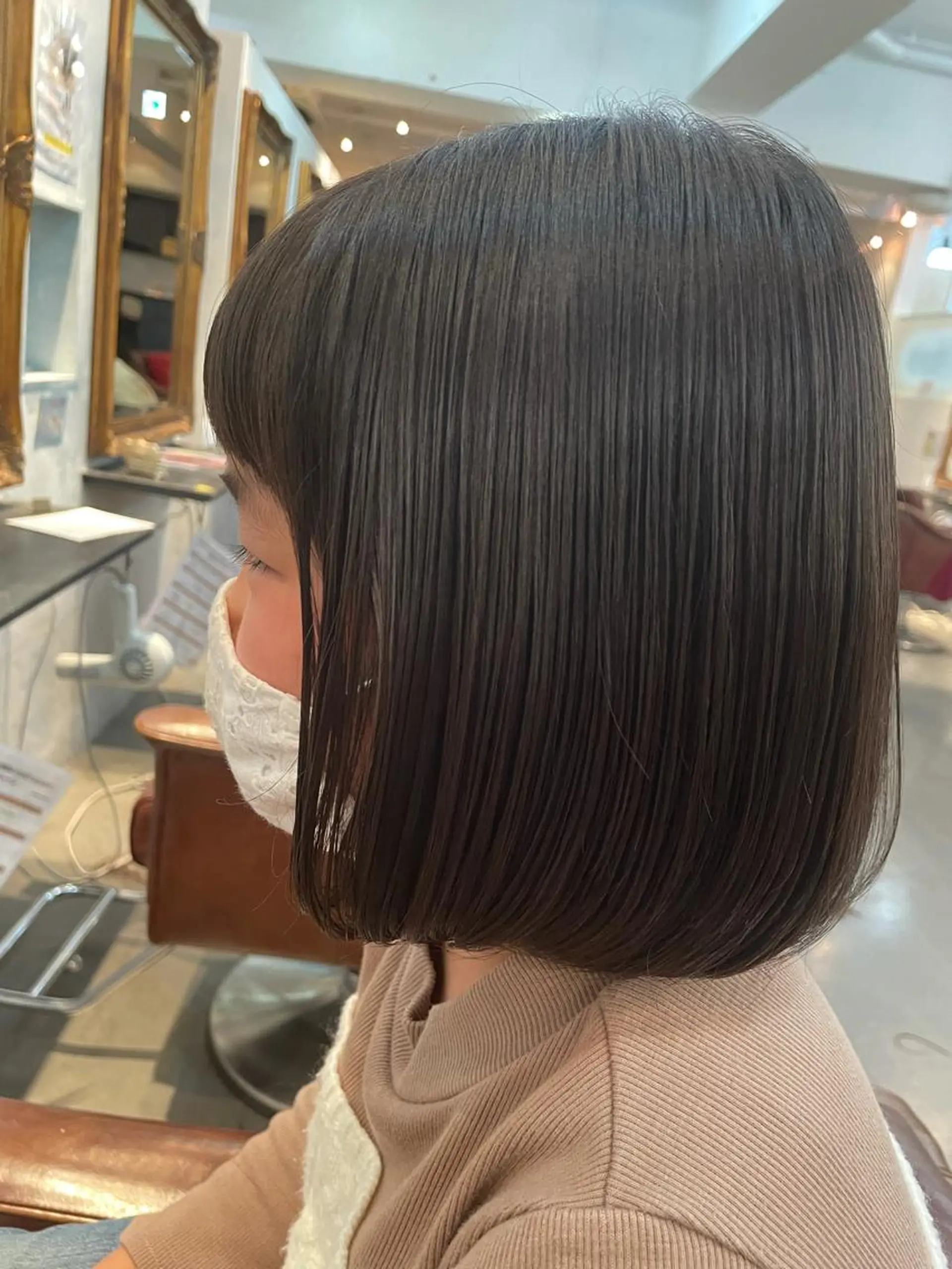 ミディアム カット トリートメント カラーが上手い 辻悠月のヘアスタイル