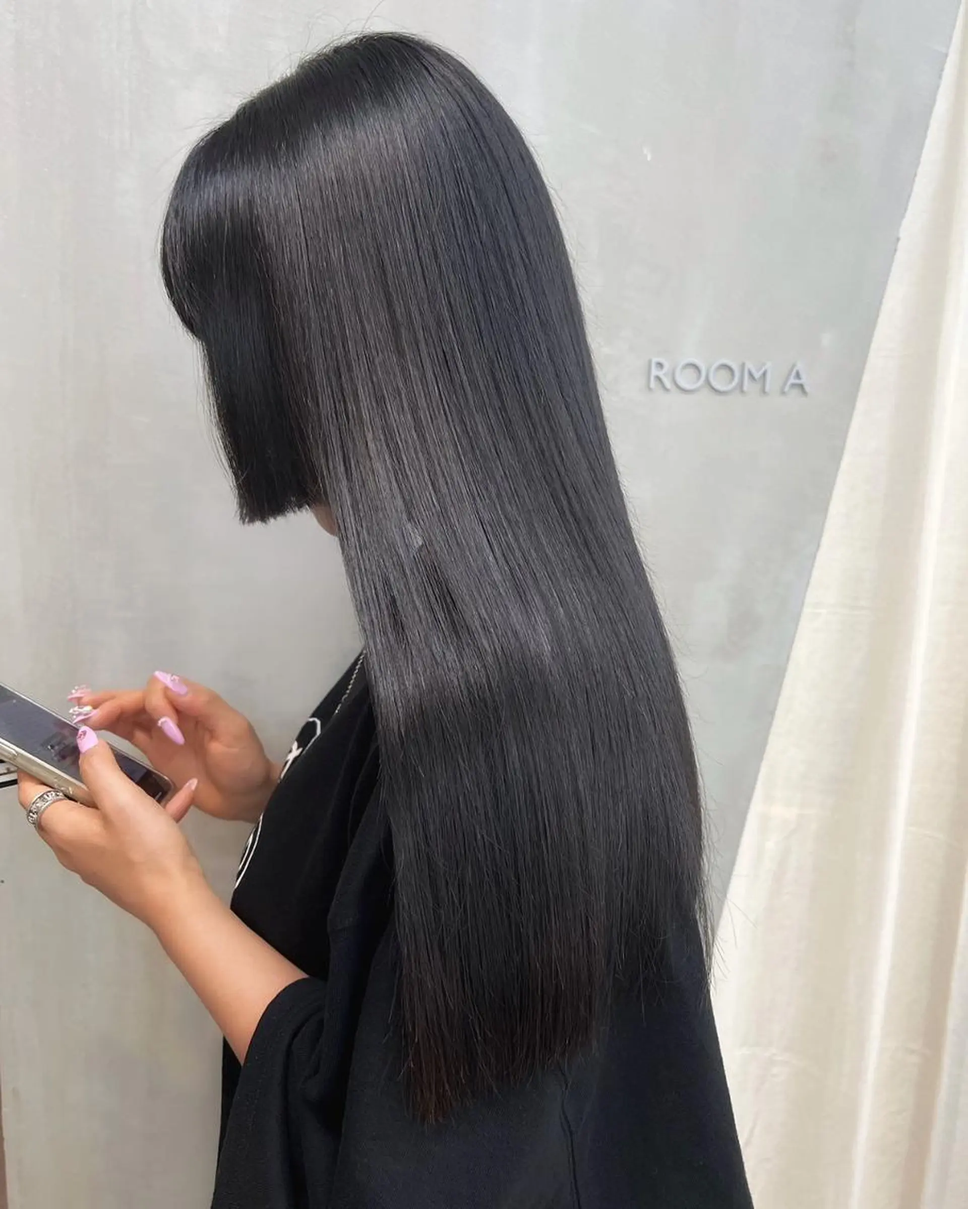 ロング ヘアアレンジ パーマ カラー カット ヘアカラー トリートメント ヘアケア特化型サロン newi 京橋のヘアスタイル