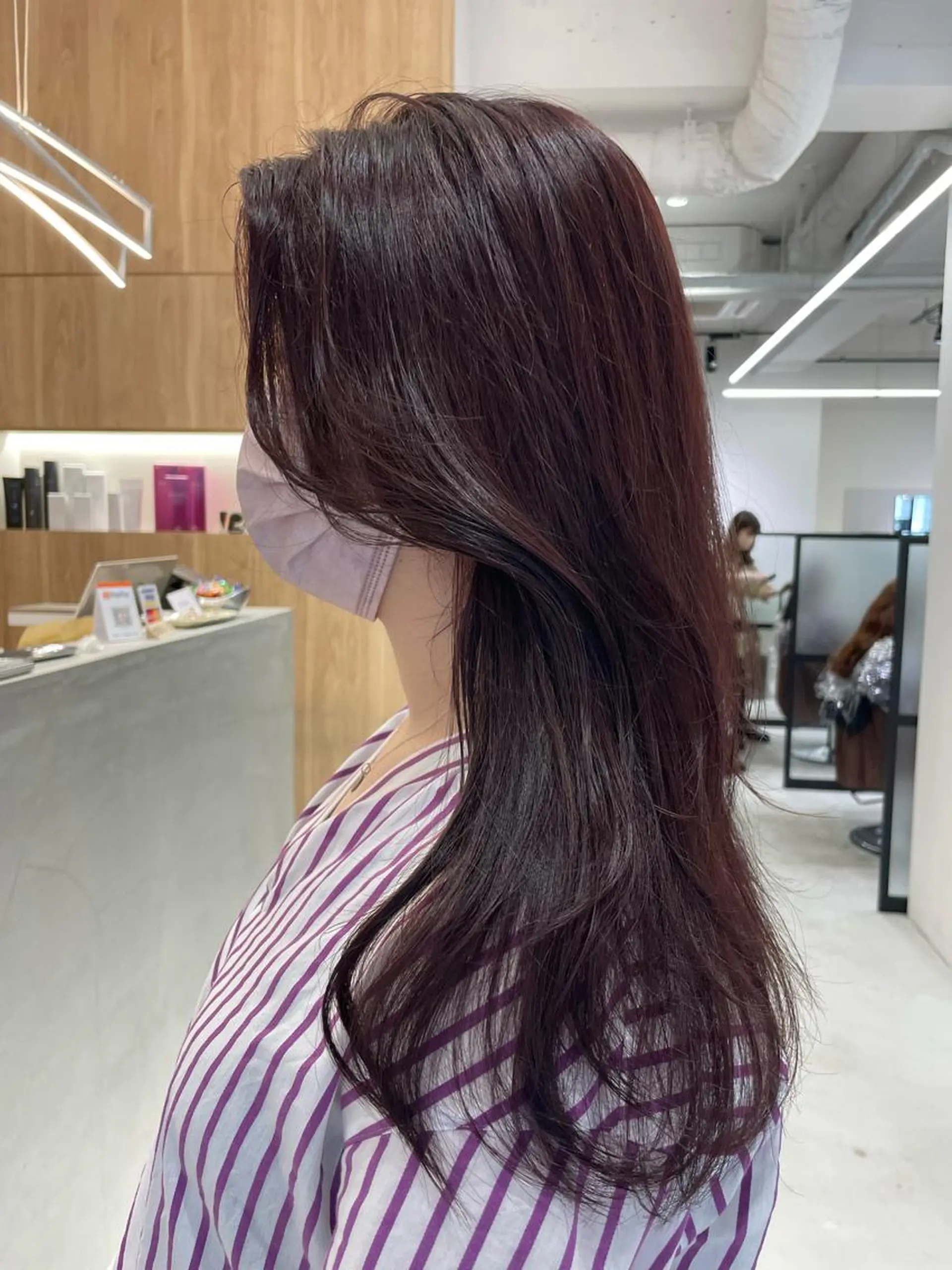 セミロング カラー ピンクカラー カット ヘアカラー 半個室女性salon 🩰Natsumiのヘアスタイル