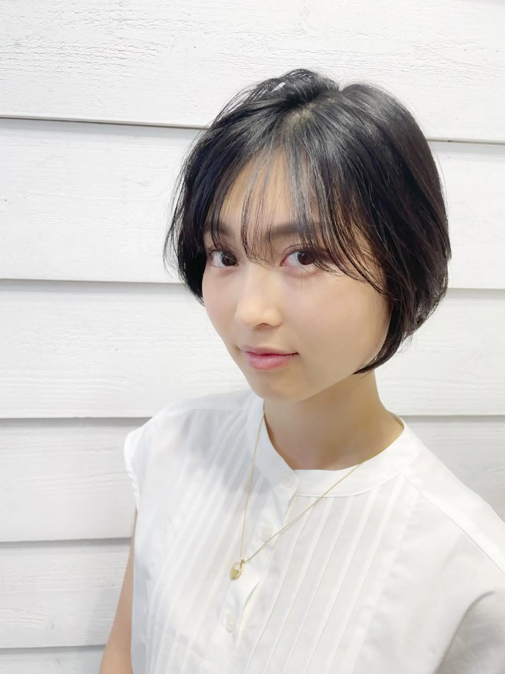 ショート カラー ショートボブ ショートレイヤー ボブ レイヤーカット ミセス カット トリートメント newline銀座所属・銀座ショート/ 大人ショート/金子涼のヘアスタイル
