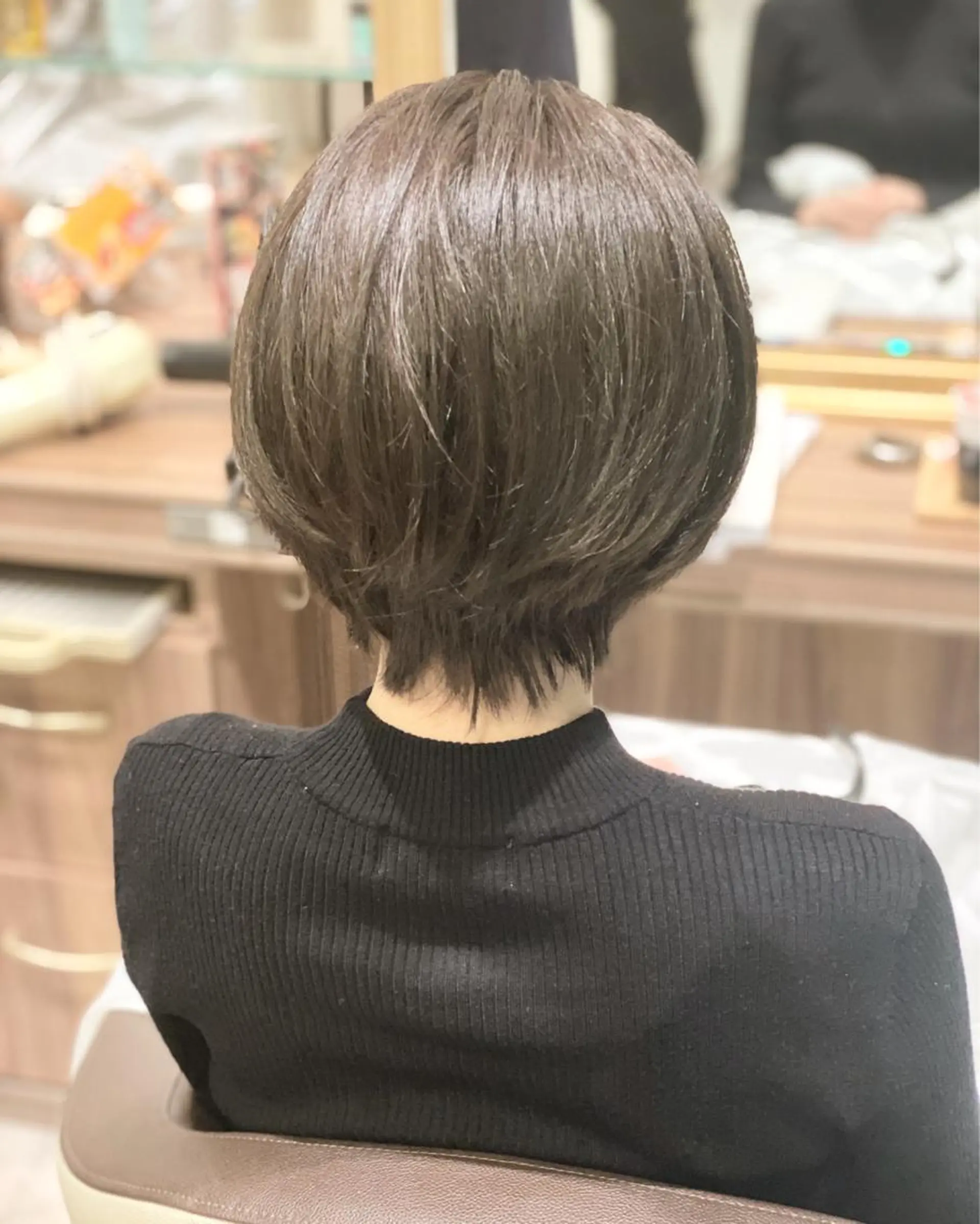 ショート カラー ショートボブ グレージュ ボブ ショートヘア 💎大人ハイライト 💎上杉一也💎のヘアスタイル