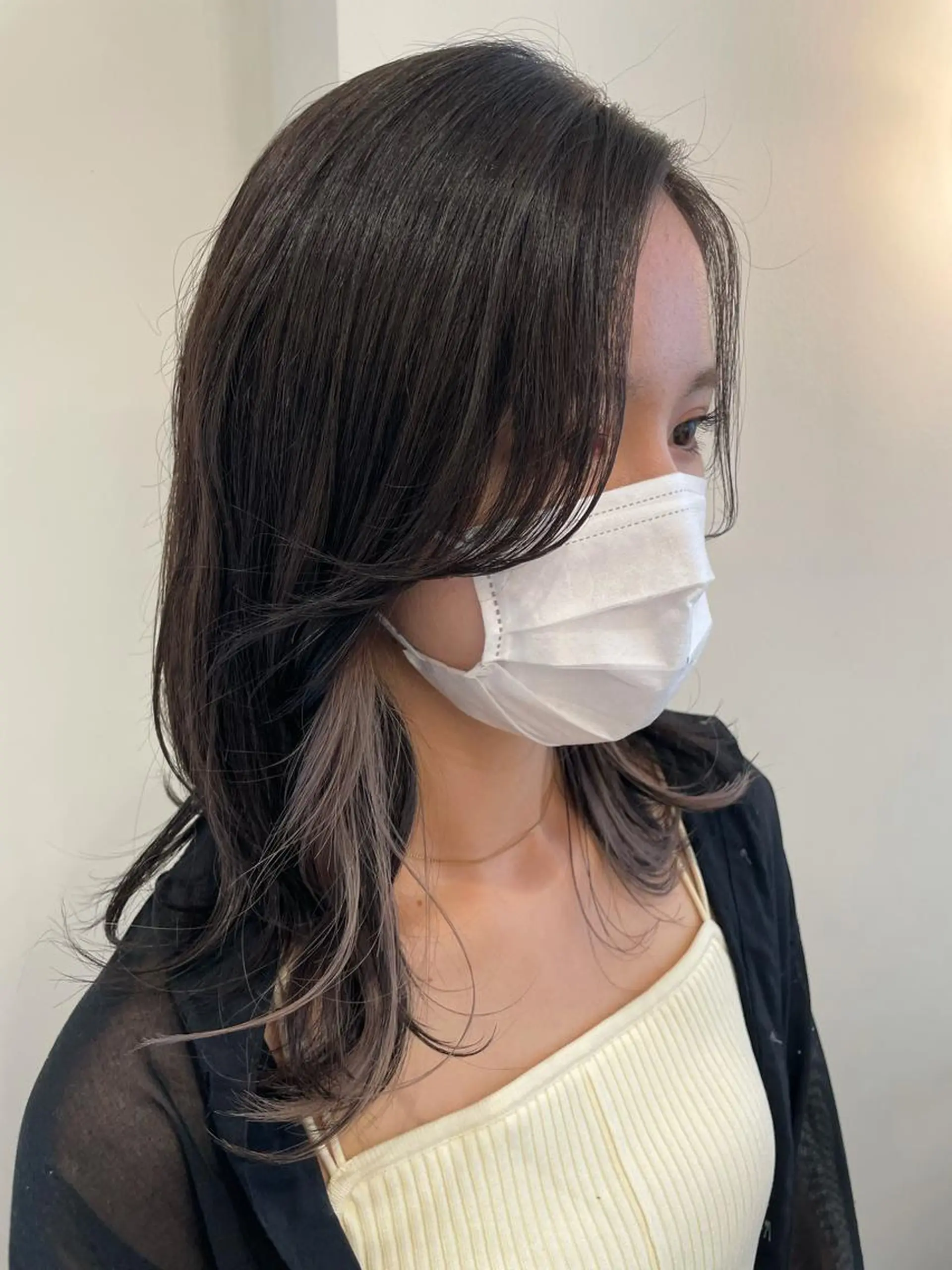 セミロング アッシュ 韓国風ヘア 韓国風ヘア♡ runaのヘアスタイル