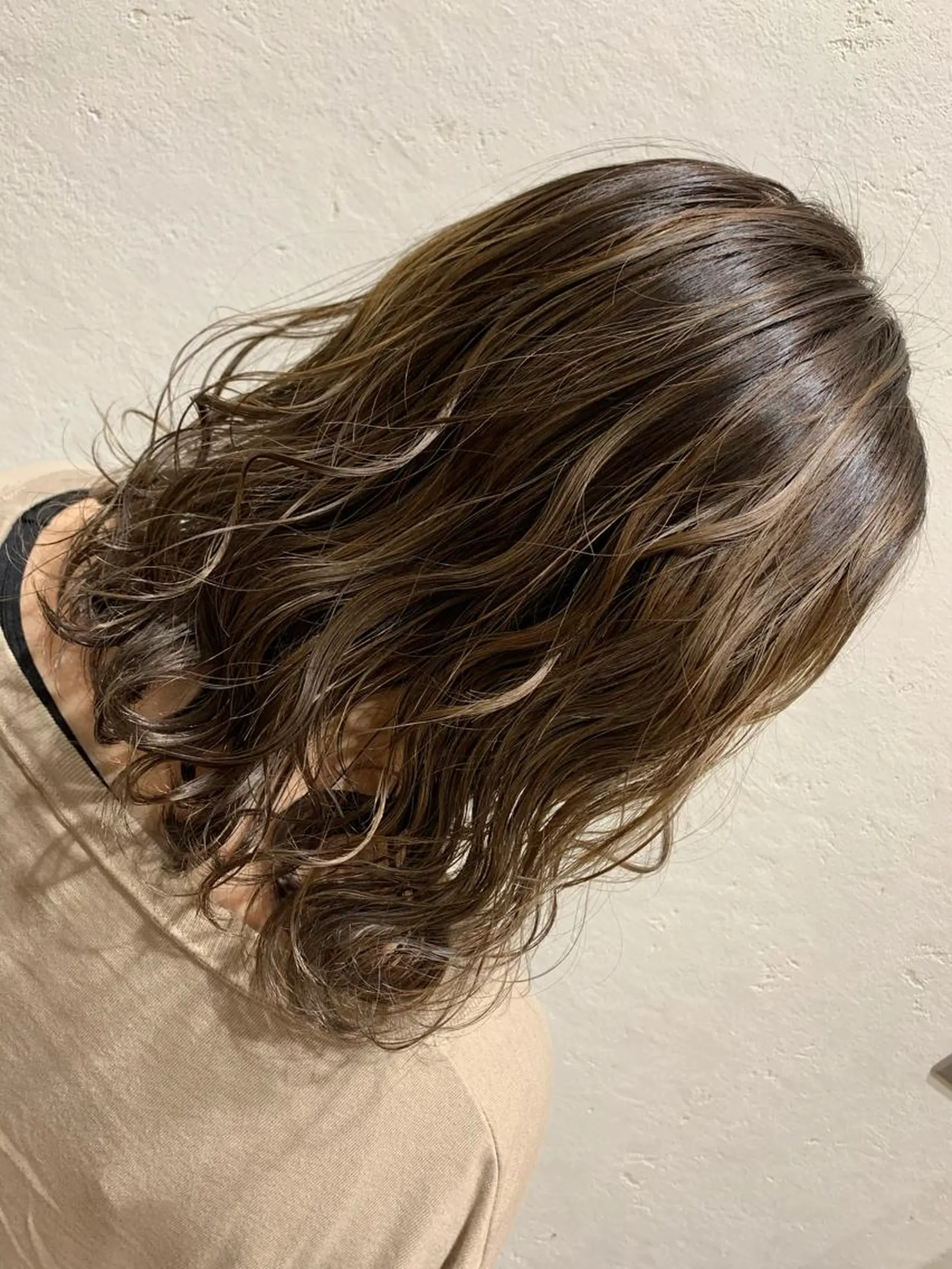 ミディアム カラー ヘアカラー トリートメント 天野 開のヘアスタイル