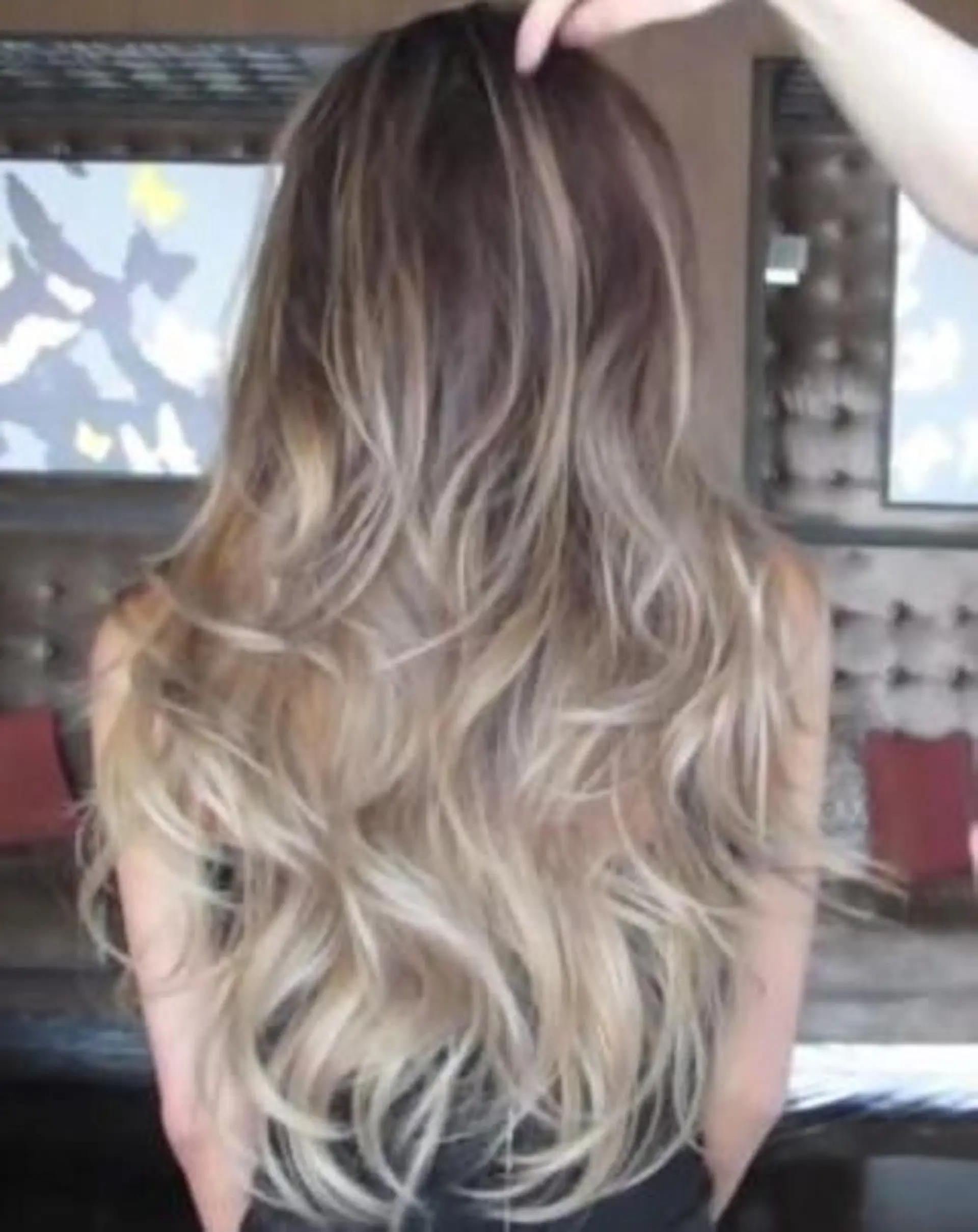 ロング カラー ヘアアレンジ バレイヤージュ グラデーションカラー レイヤーカット ace share salon所属・桑原 祥のヘアスタイル