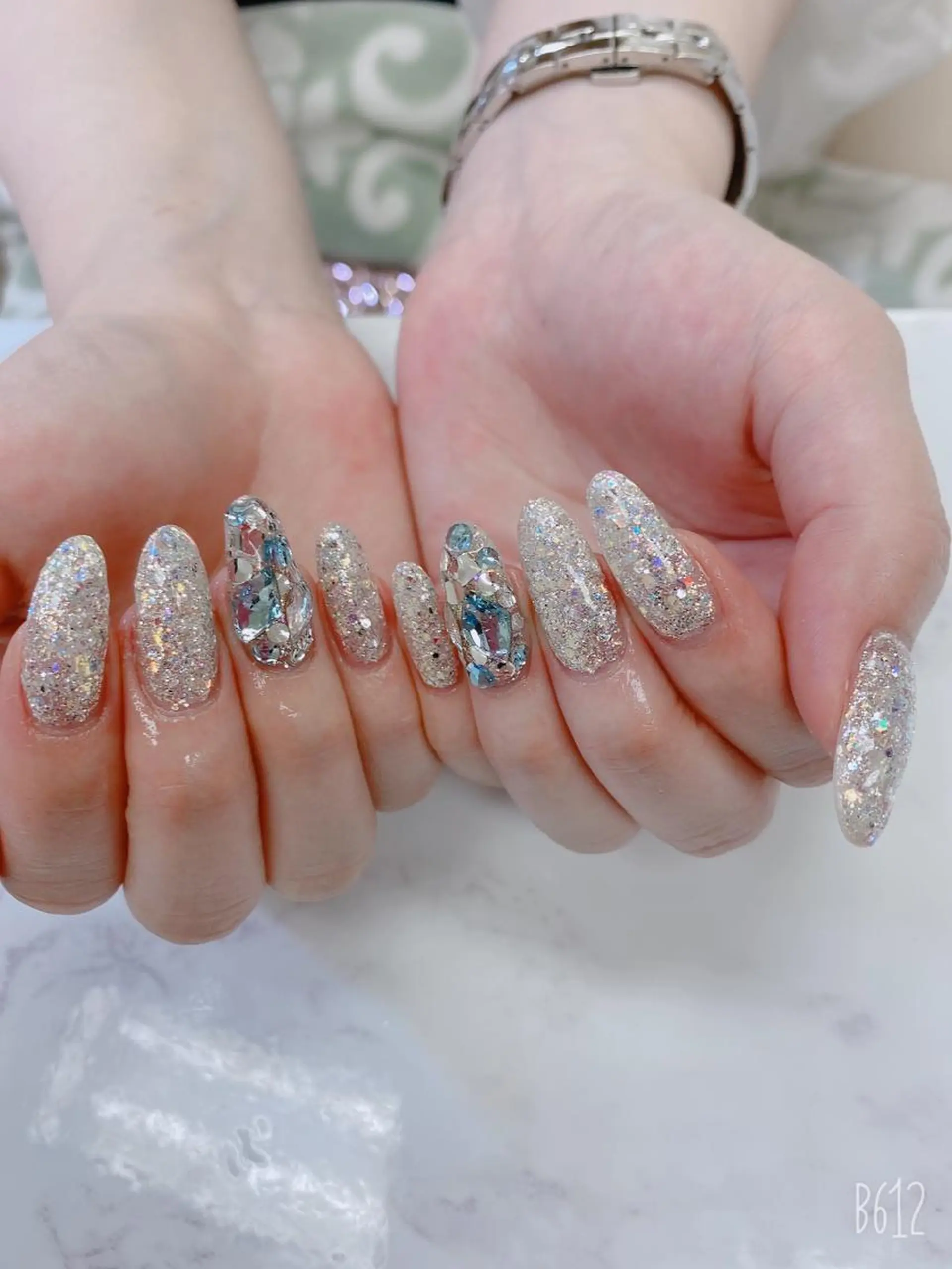 セミロング ハンドネイル JNA認定講師🌸 RIEのネイルデザイン