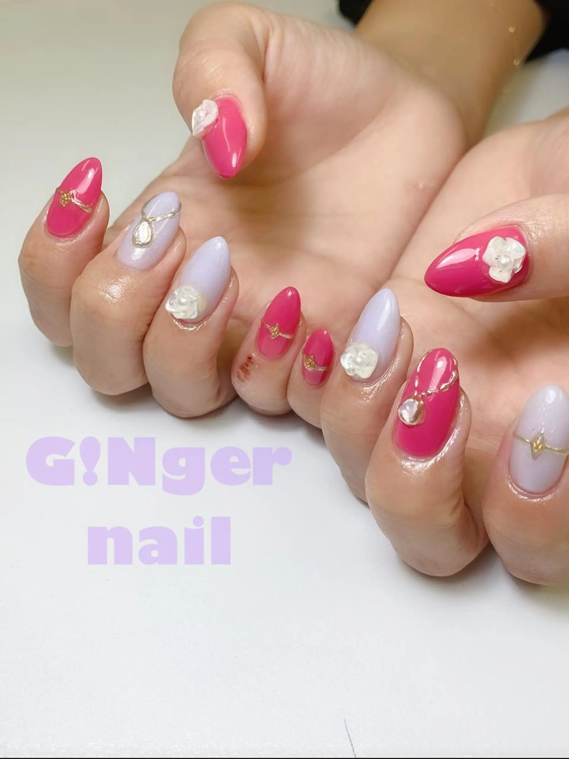 ネイル スカルプネイル GINGER NAIL所属・代々木 GINGERNAILのネイルデザイン