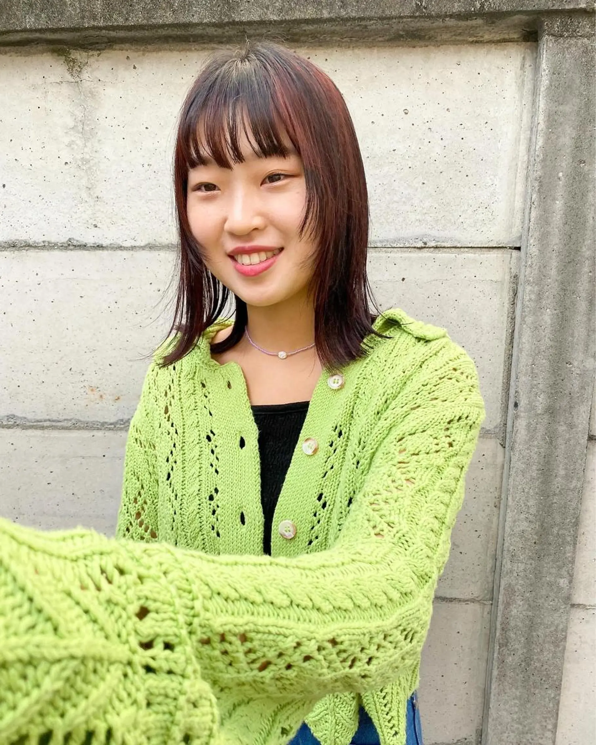 セミロング カラー パーマ ヘアアレンジ メンズ キッズ ネイル マツエク・マツパ メンズブリーチ ブリーチ パーマスタイル🔅 sayacaのヘアスタイル