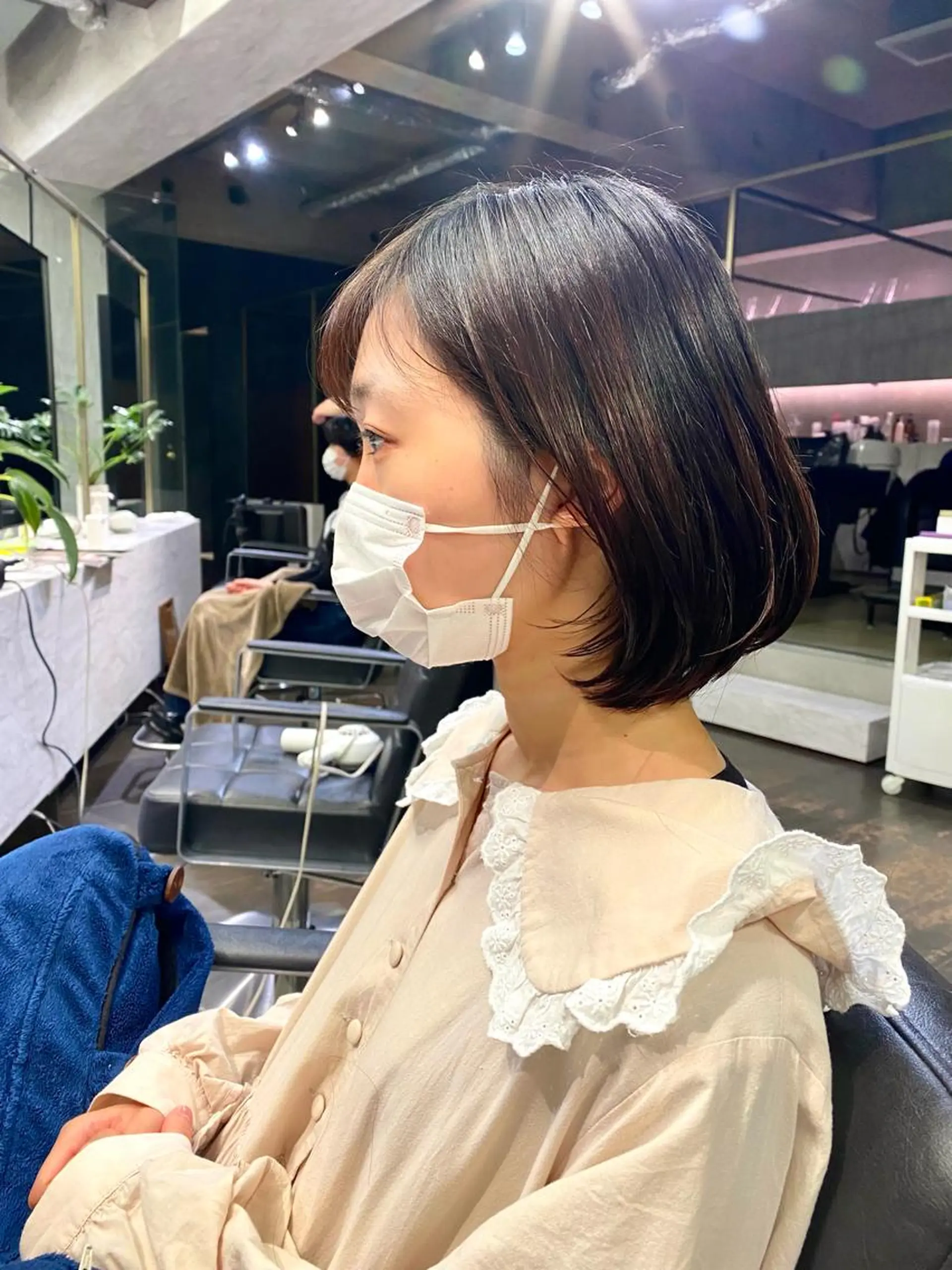 ミディアム パーマ ROBBY表参道所属・木村【ショート/ 耳だしショート】のヘアスタイル