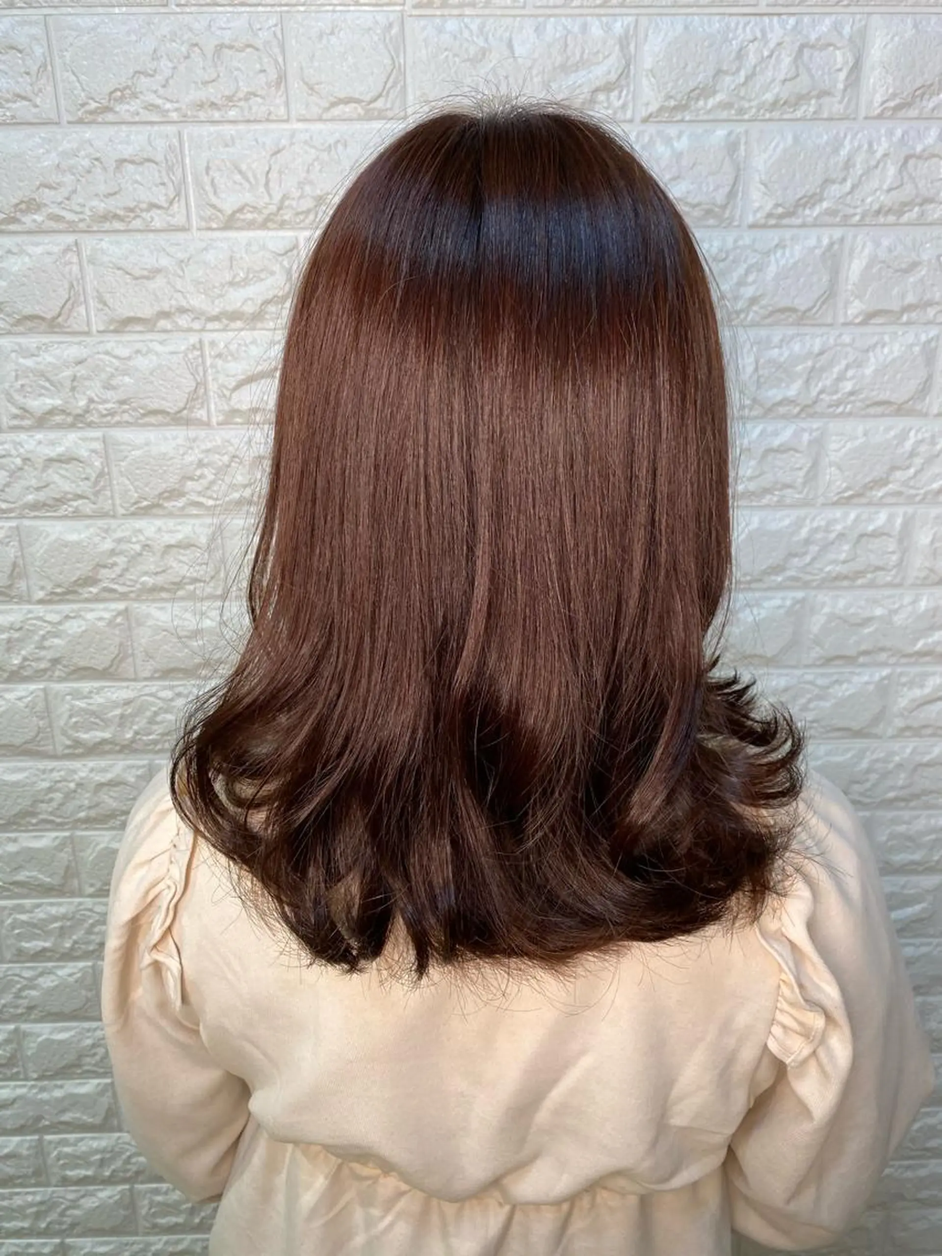 セミロング カット ヘアカラー 金沢 広美のヘアスタイル