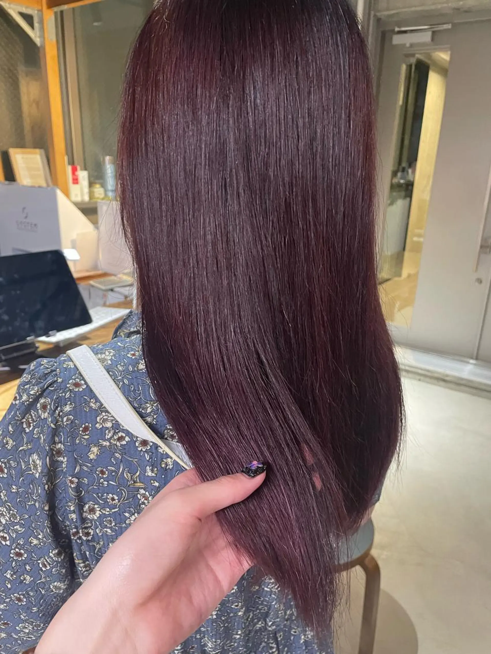 ロング カラー ラベンダーカラー ピンクカラー ピンクラベンダー ヘアカラー CEINE OUR ‪🍒なつきのヘアスタイル