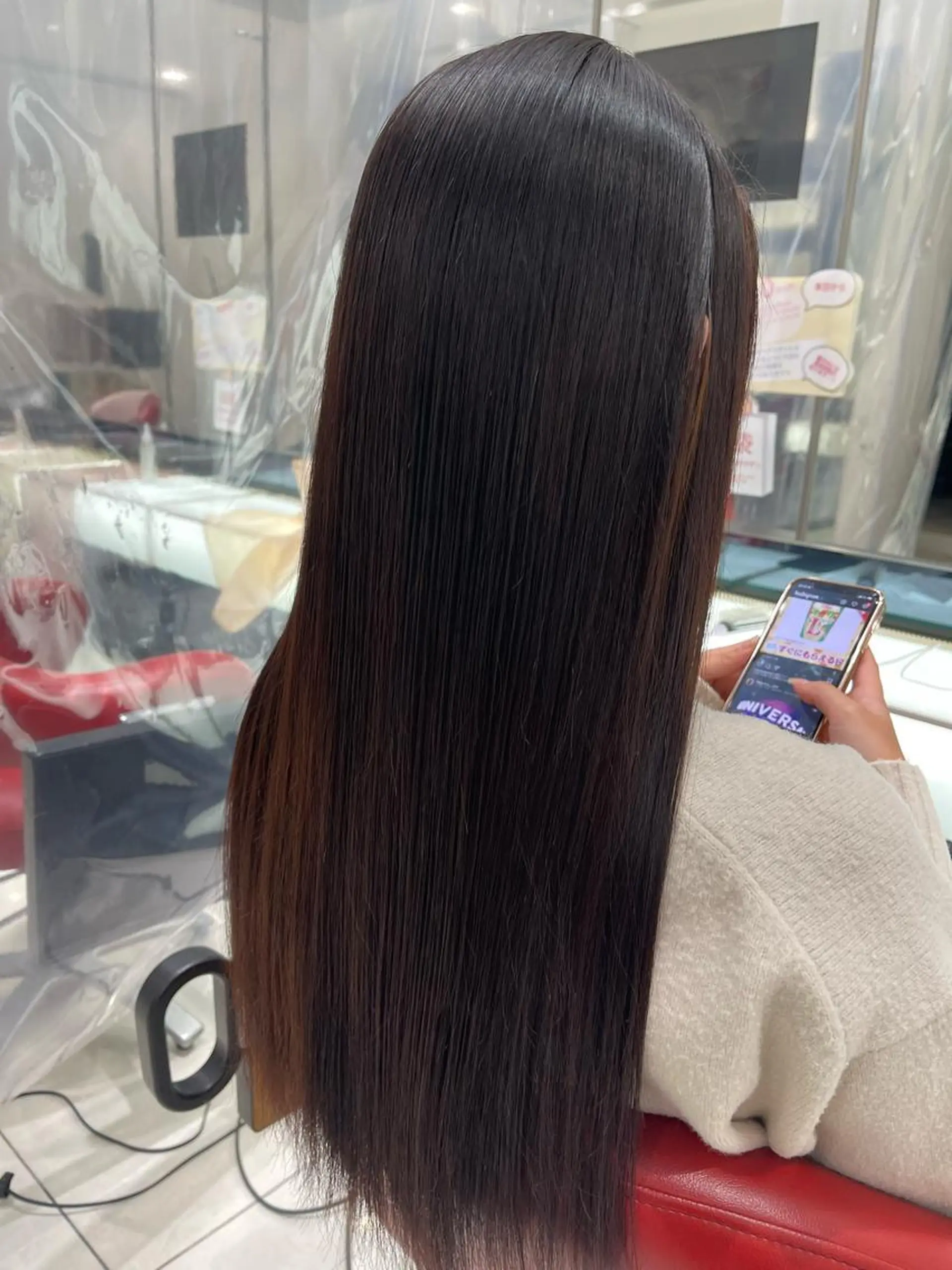 ロング パーマ 酸性ストレート ストレートパーマ カット 縮毛矯正 トリートメント 阪本祥樹/ハイライト /バレイヤージュのヘアスタイル