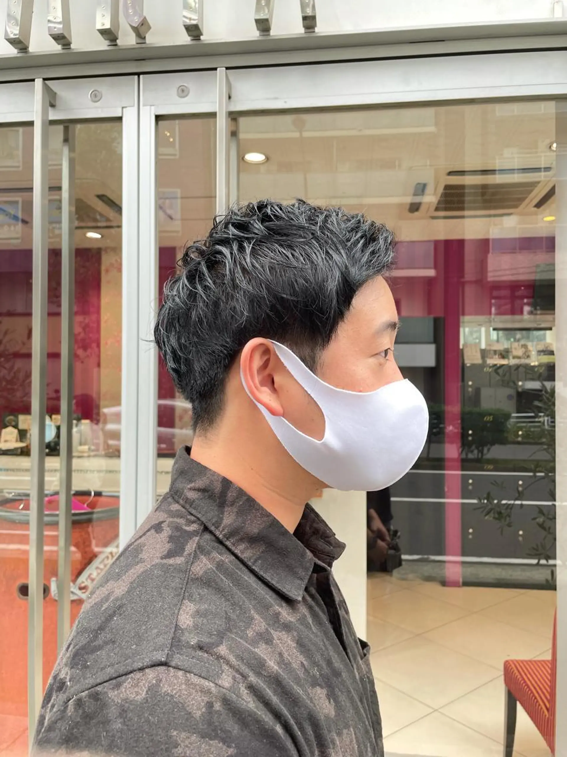 ショート メンズ 大野 輝のヘアスタイル