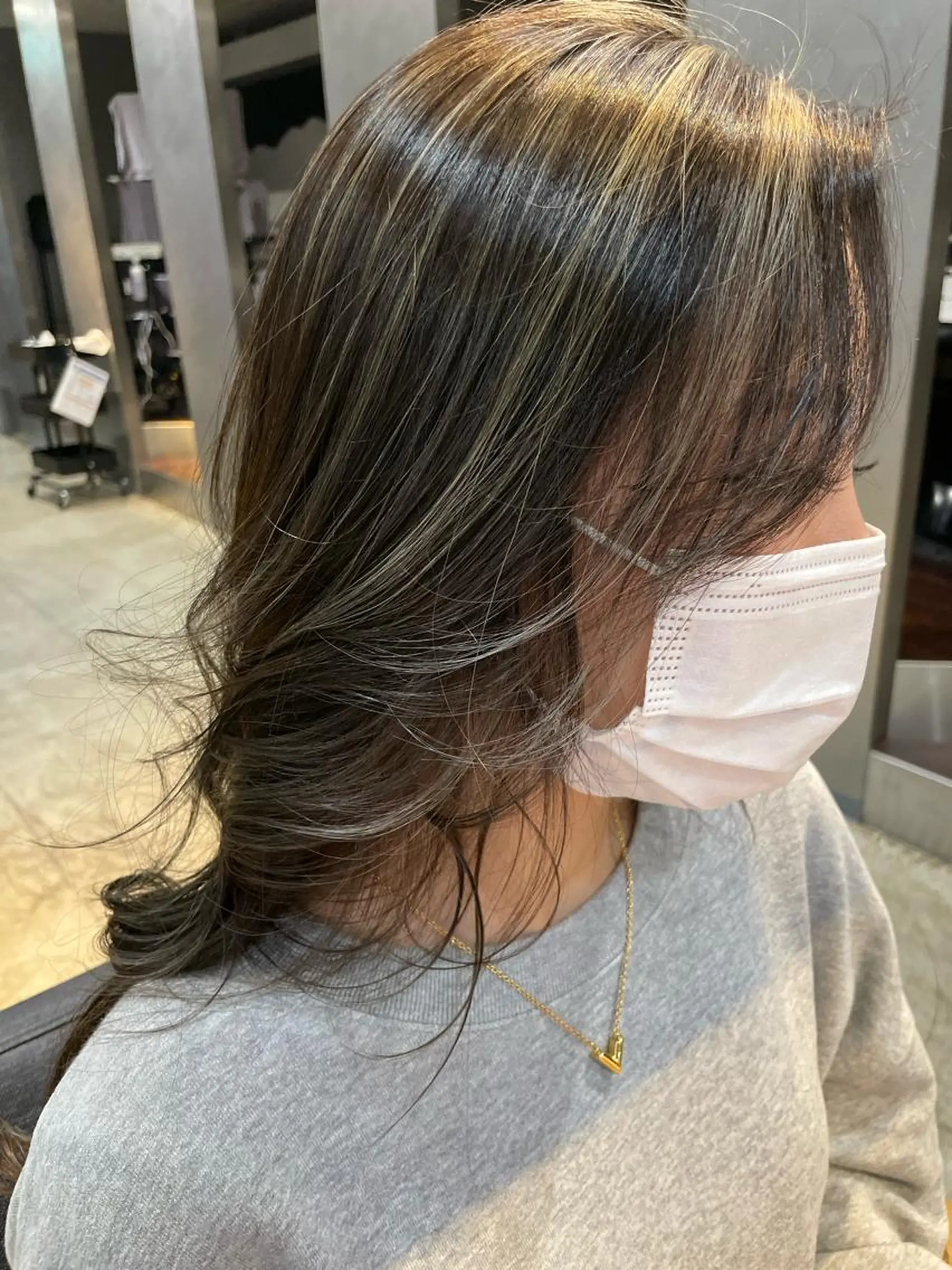 ロング ハイライト アイニティ緑地公園所属・【お悩み解決のプロ】 ハヤシタクミのヘアスタイル