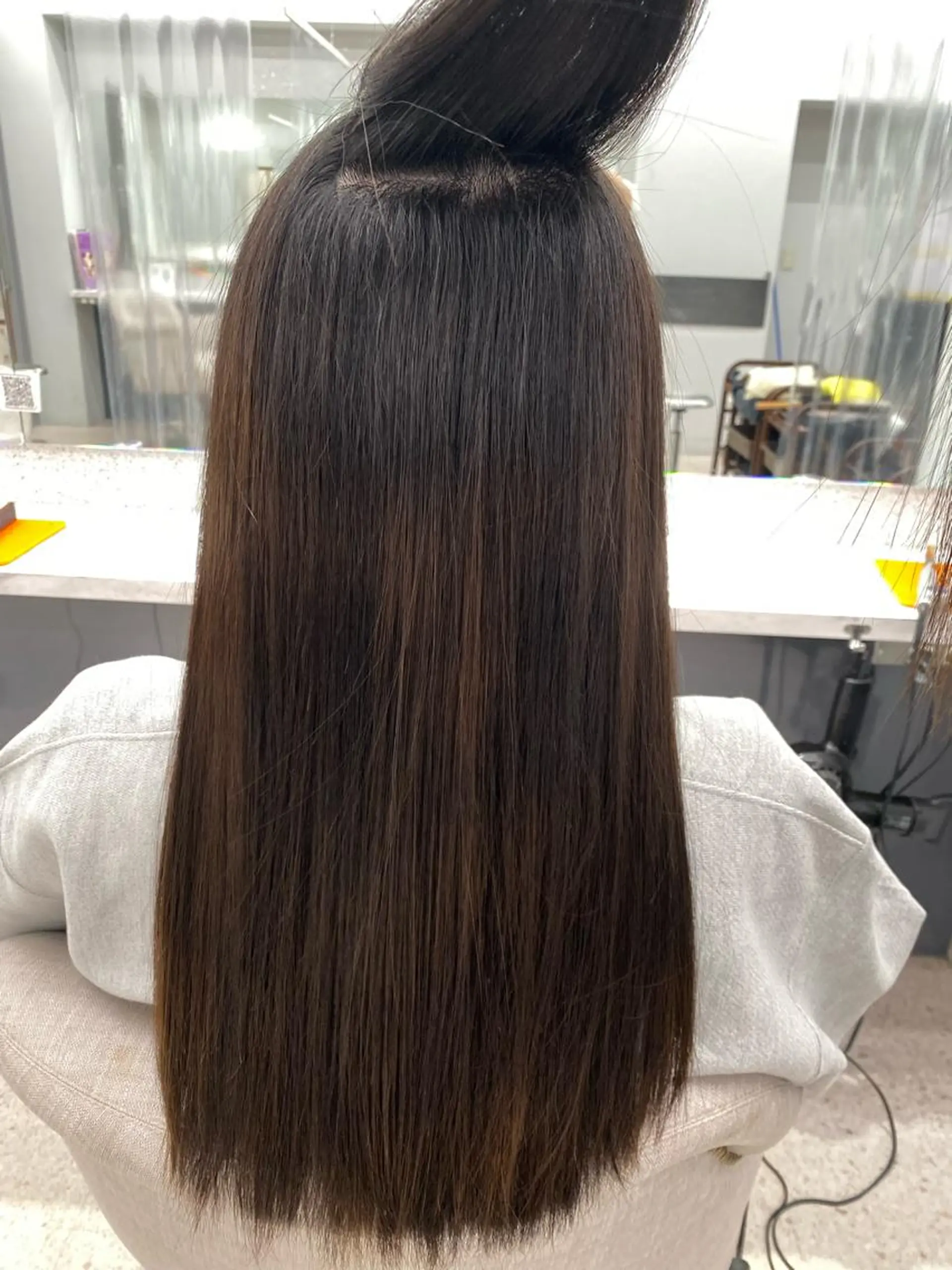 セミロング カラー パーマ ヘアアレンジ キッズ ネイル マツエク・マツパ ヘアカラー 縮毛矯正 京都レイヤーカット/ 縮毛矯正/羽柴りくのマツエク・マツパデザイン