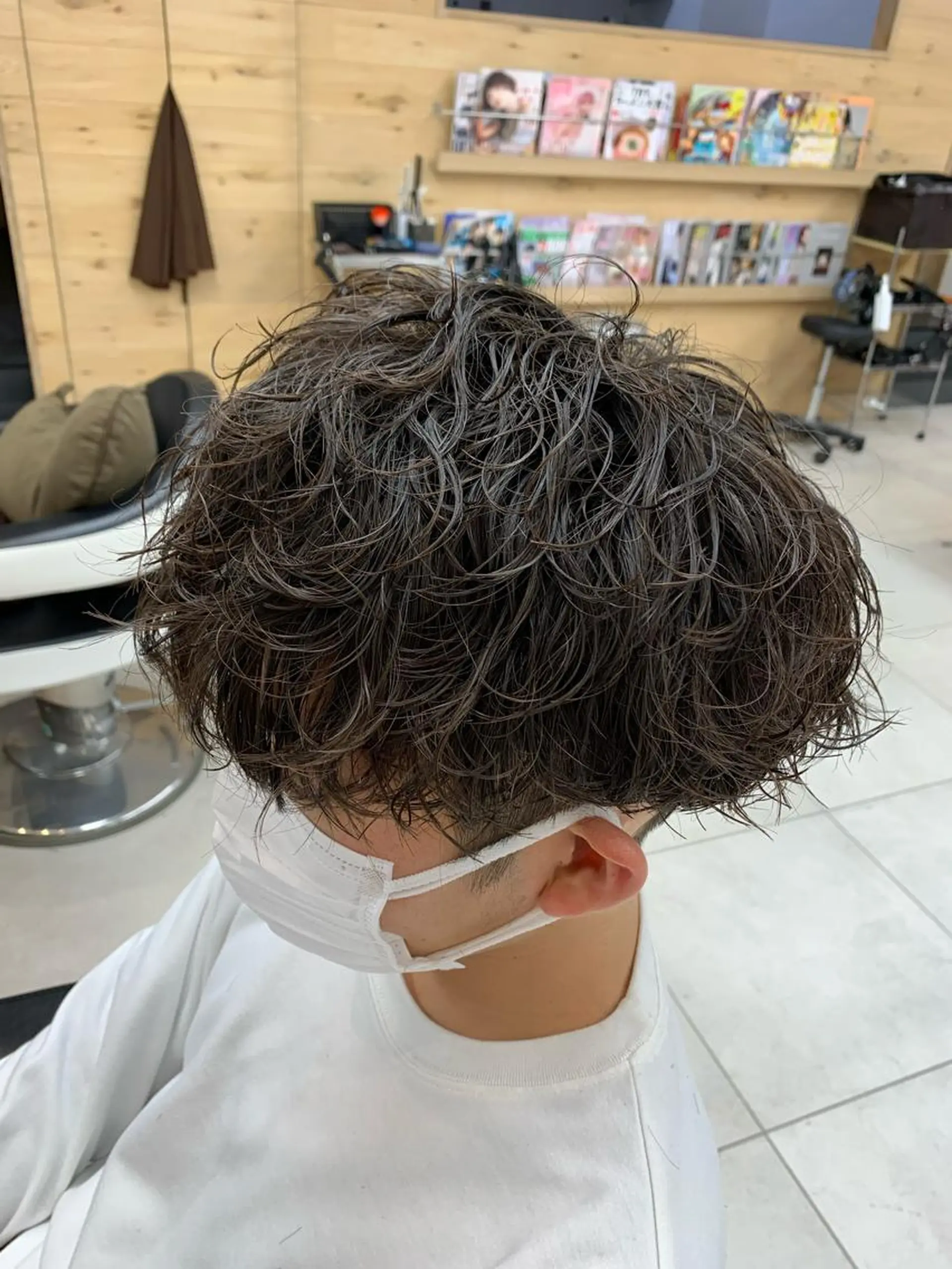 パーマ メンズ メンズブリーチ フェードカット メンズパーマ 学生（メンズ向け） スキンフェード カット L PLACE所属・L PLACE 丸山一希のヘアスタイル